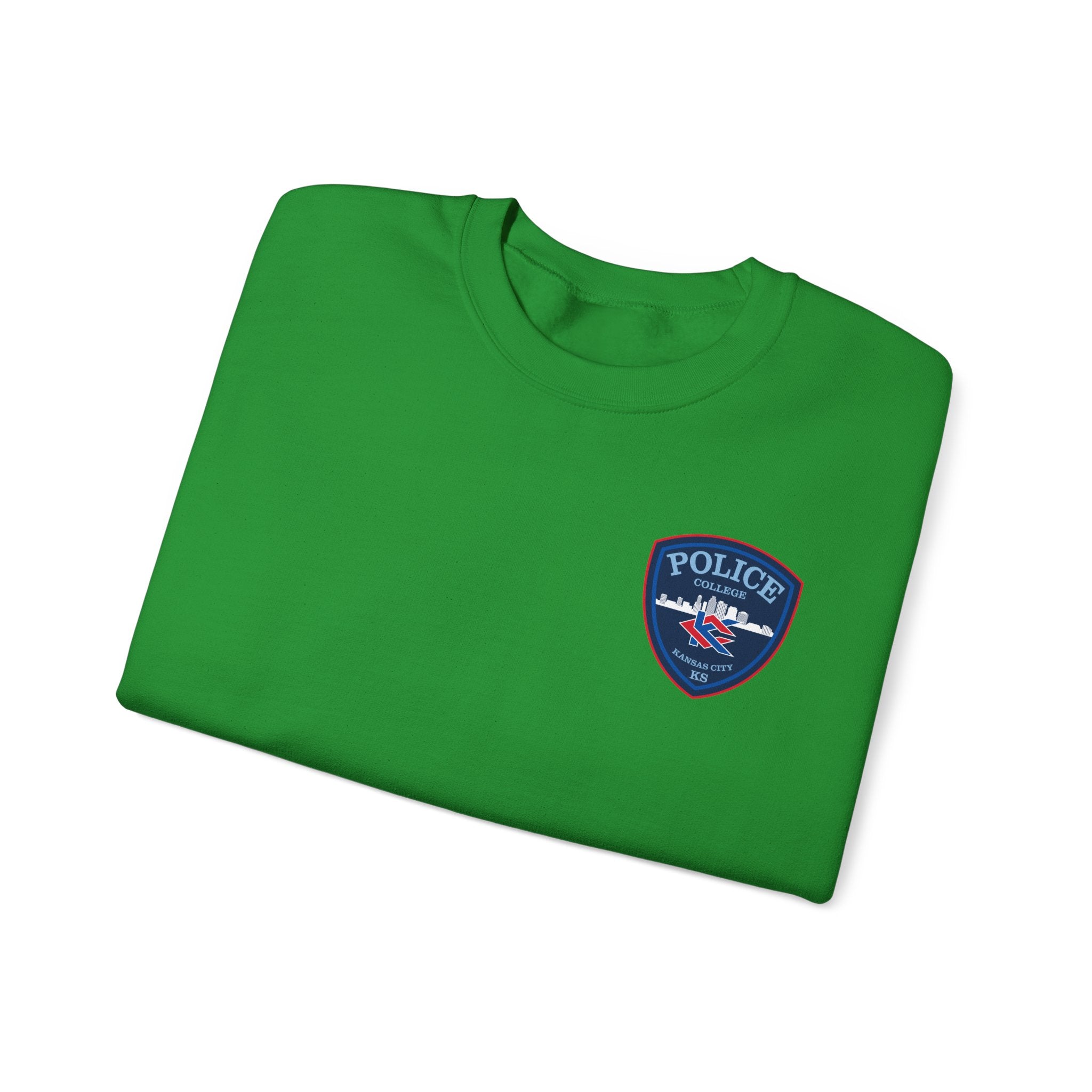 Kansas City College Police Blue Patch - Unisex Heavy Blend™ Crewneck Sweatshirt