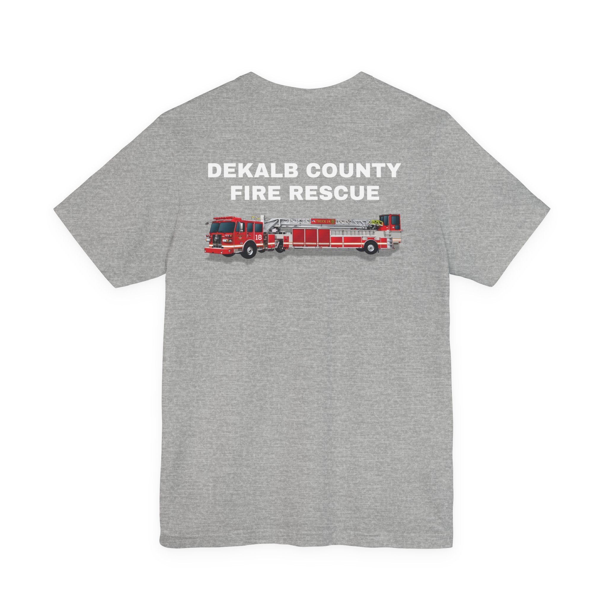 Dekalb County Fire Tiller 18 Rendering - Bella+Canvas Soft Unisex Tee