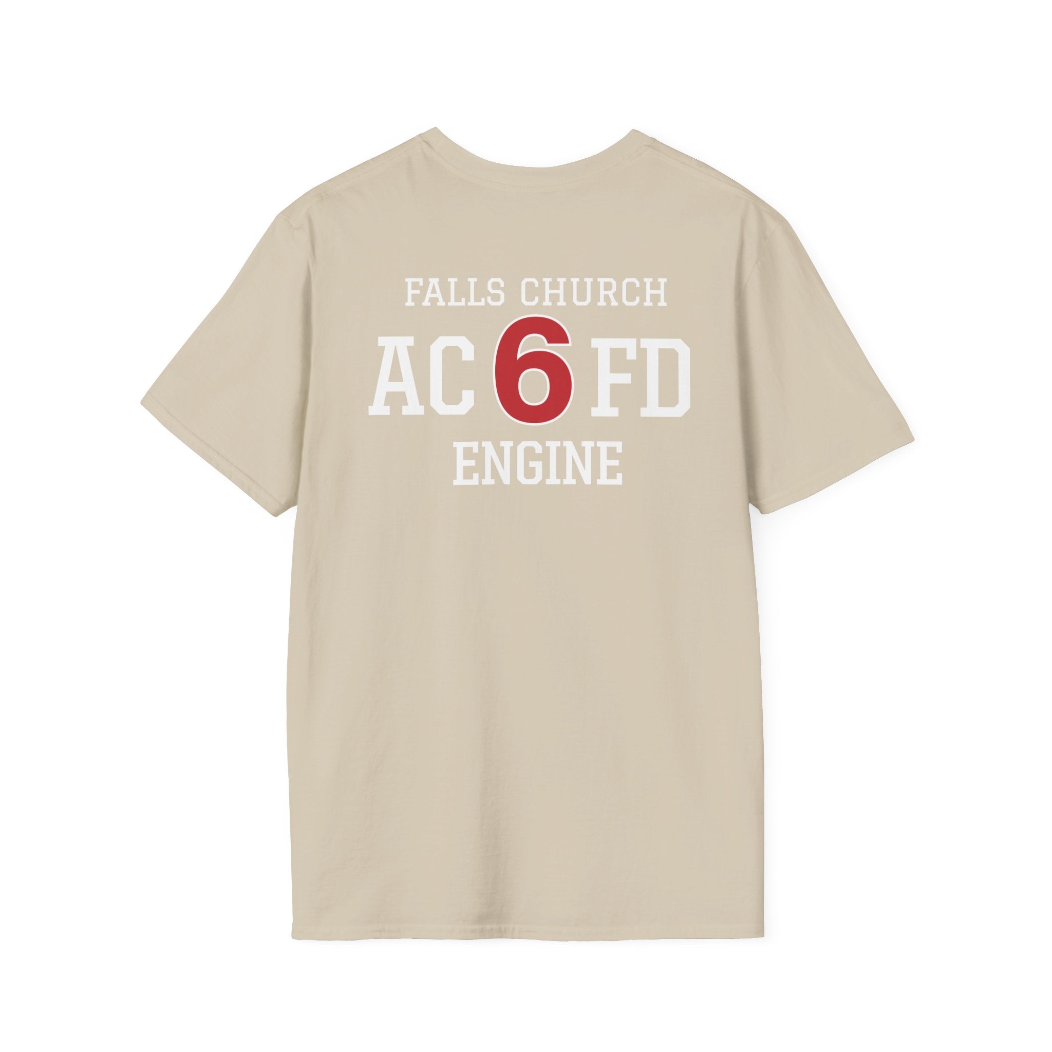 Engine 6 Falls Church - Gildan Soft Cotton Softstyle T-Shirt