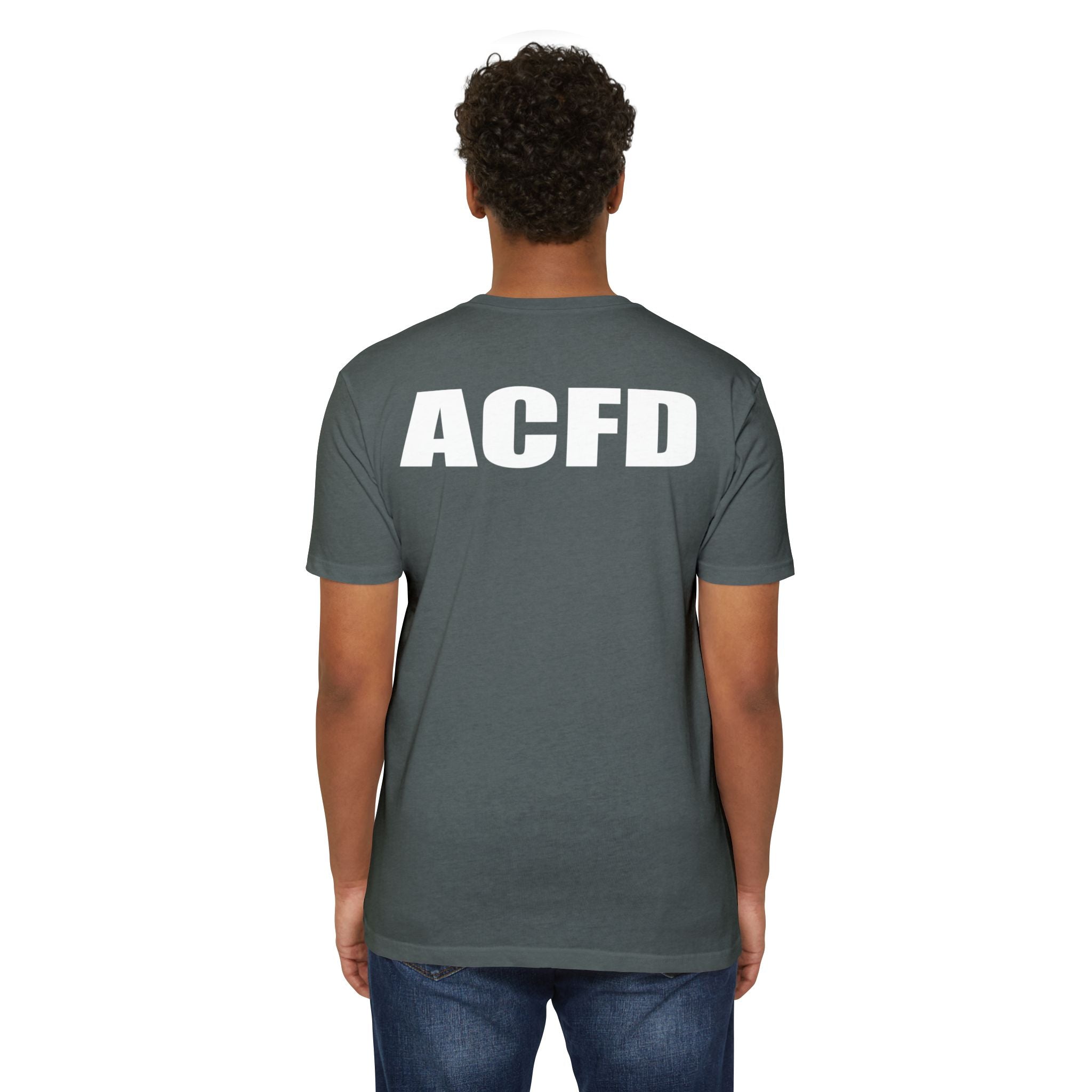 ACFD Firefighter - 60% cotton / 40% polyester Unisex CVC Jersey T-shirt
