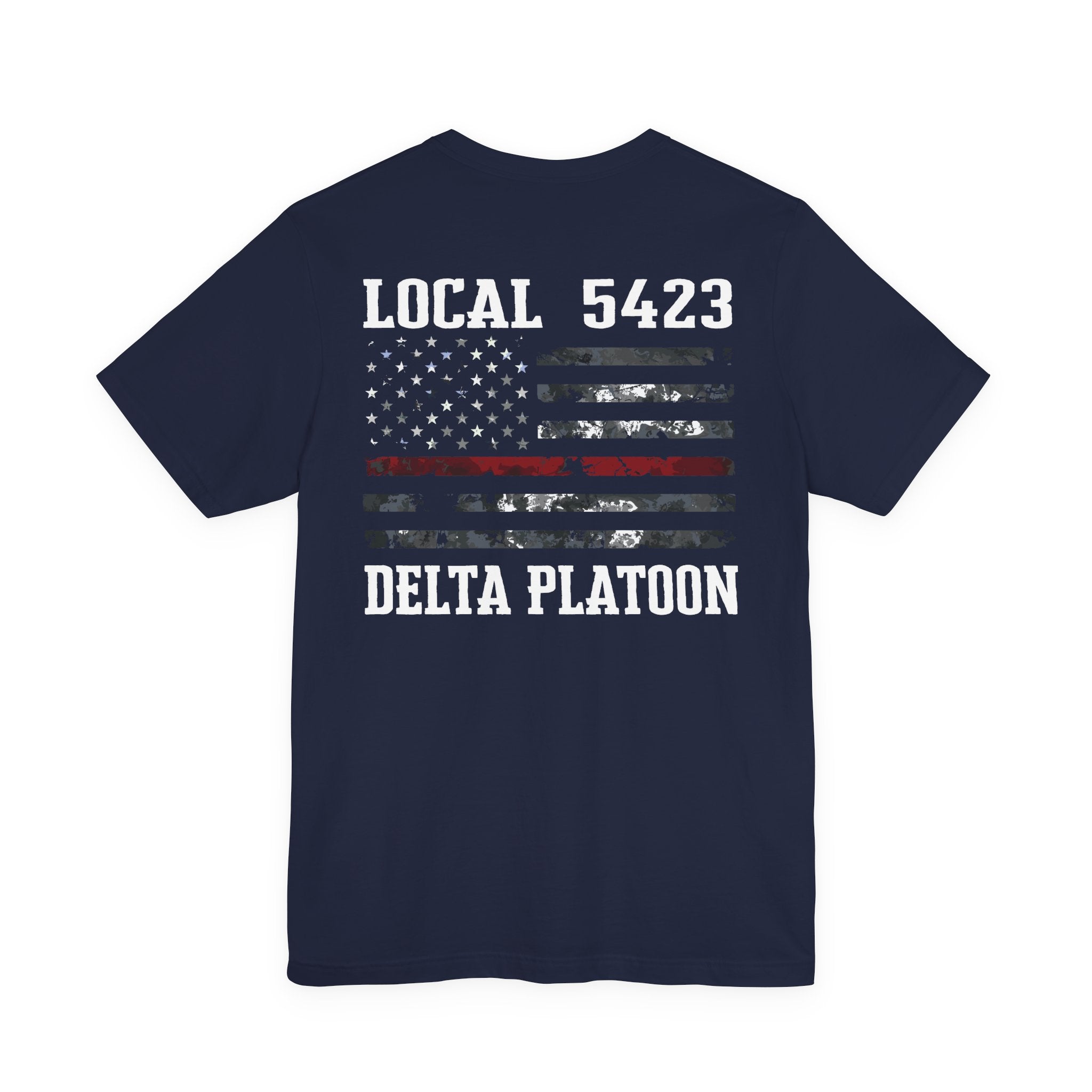 Manheim Township Local Delta Platoon Local white - Bella+Canvas Soft Unisex Tee