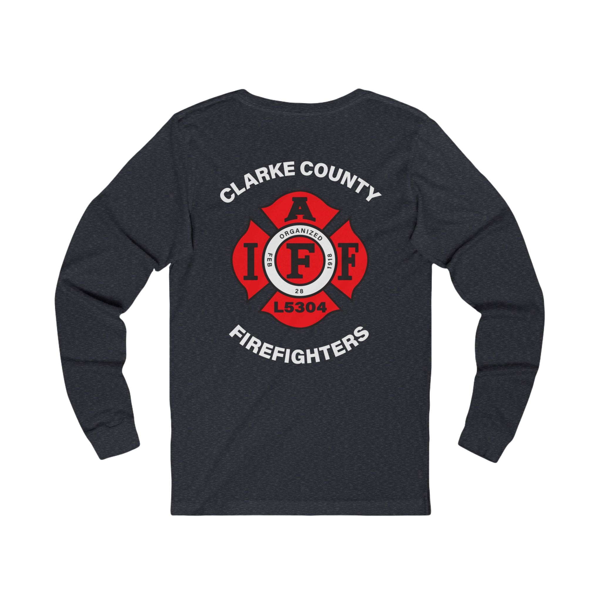 Clarke County Fire Local 5304- Bella-Canvas Soft Jersey Cotton Long Sleeve Tee