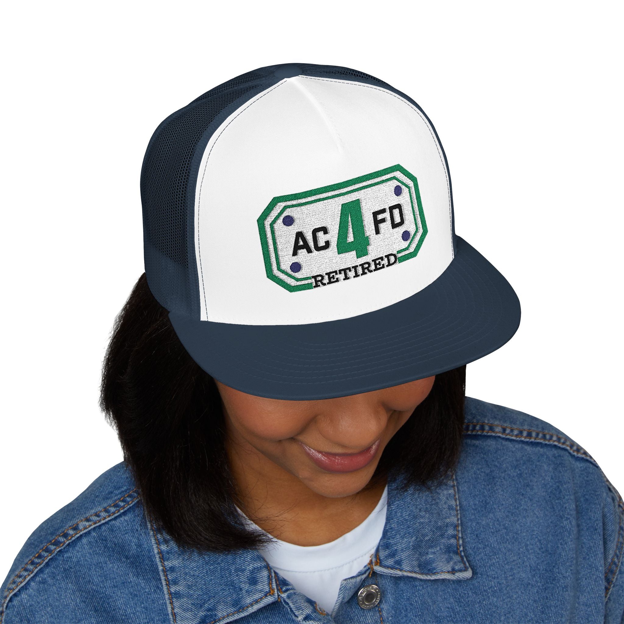 Retired Arlington Tower 4 - 5 Panel Trucker Cap (Embroidery)