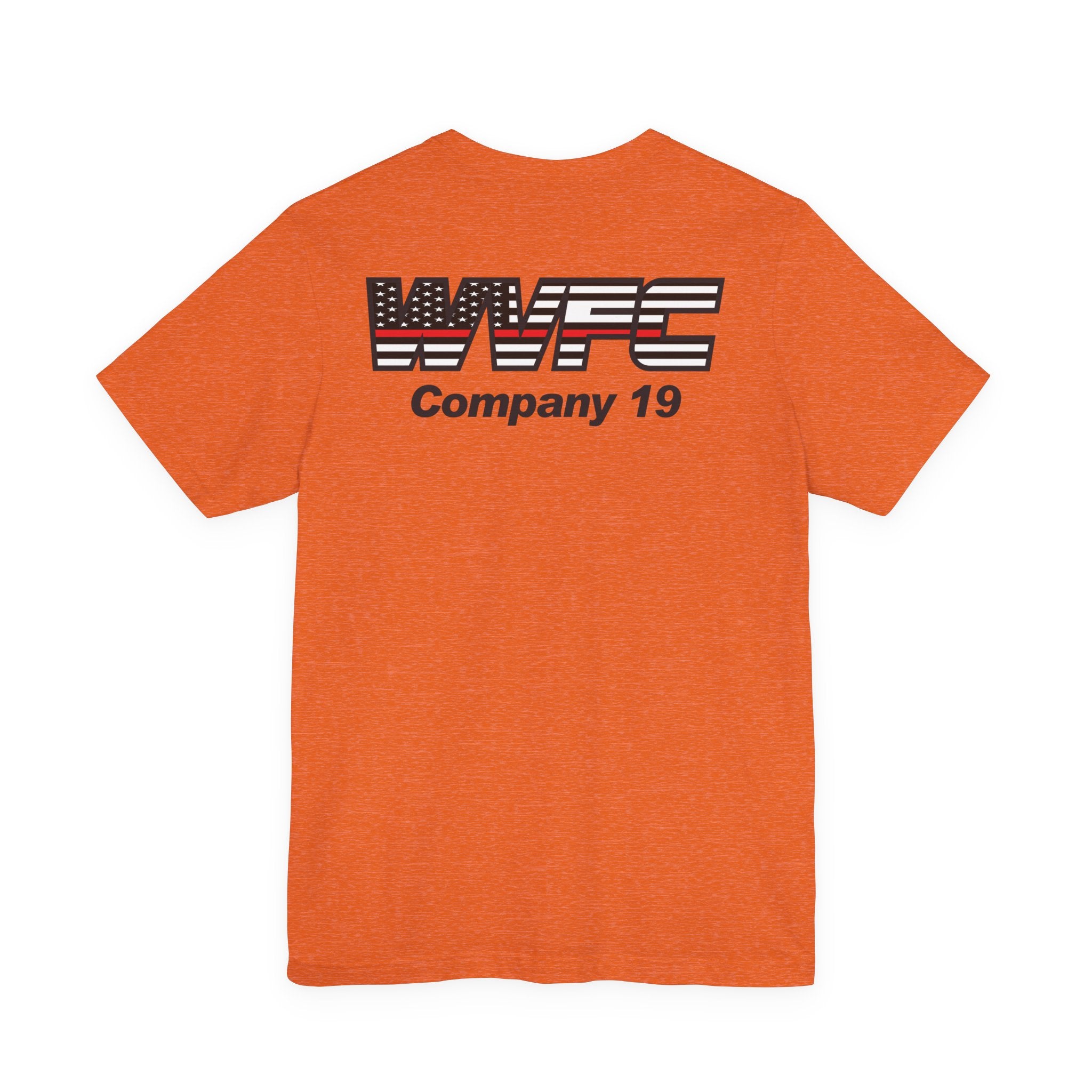 WVFC Goat Version 3 Red Line Flag blk - Unisex Jersey Short Sleeve Tee