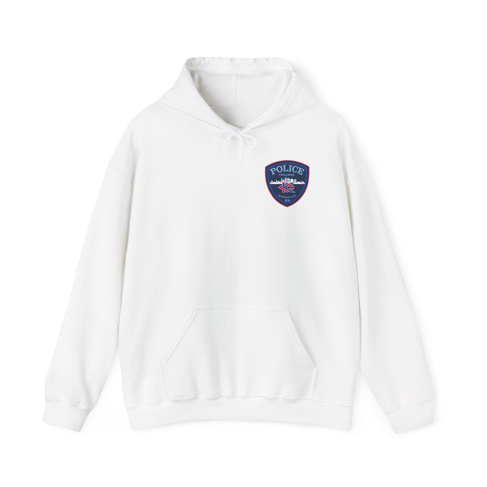 Kansas City College Police Blue Patch - Unisex Heavy Blend™ Hooded Sweatshirt