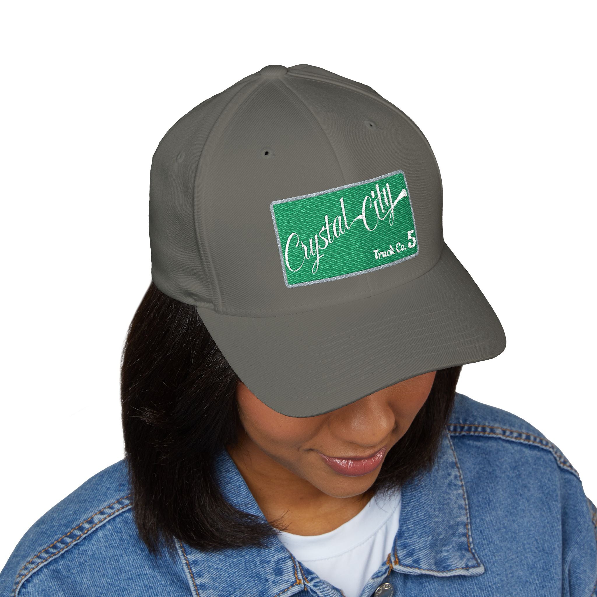 Arlington Crystal City Truck 5 - FLEXFIT Closed-Back Structured Cap (Embroidery)