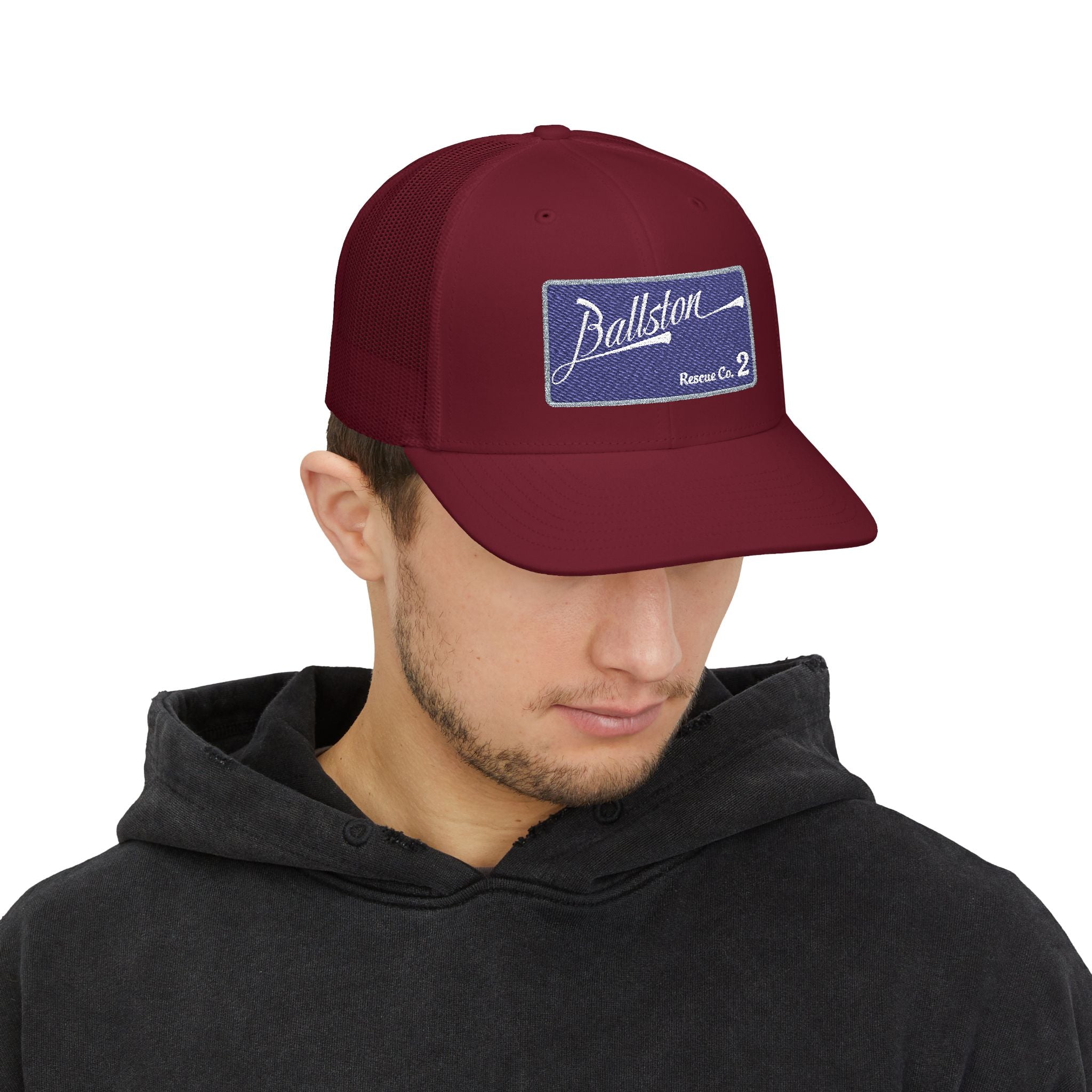 Ballston Rescue co 2 - Snapback Trucker (Richardson 112 Style Hat)