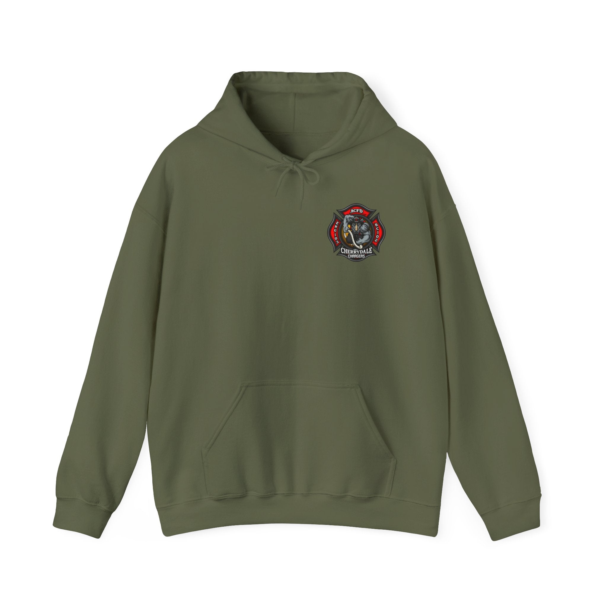 Arlington Station 3 Rhino Front/Back - Gildan Heavy Blend™ Hooded Sweatshirt