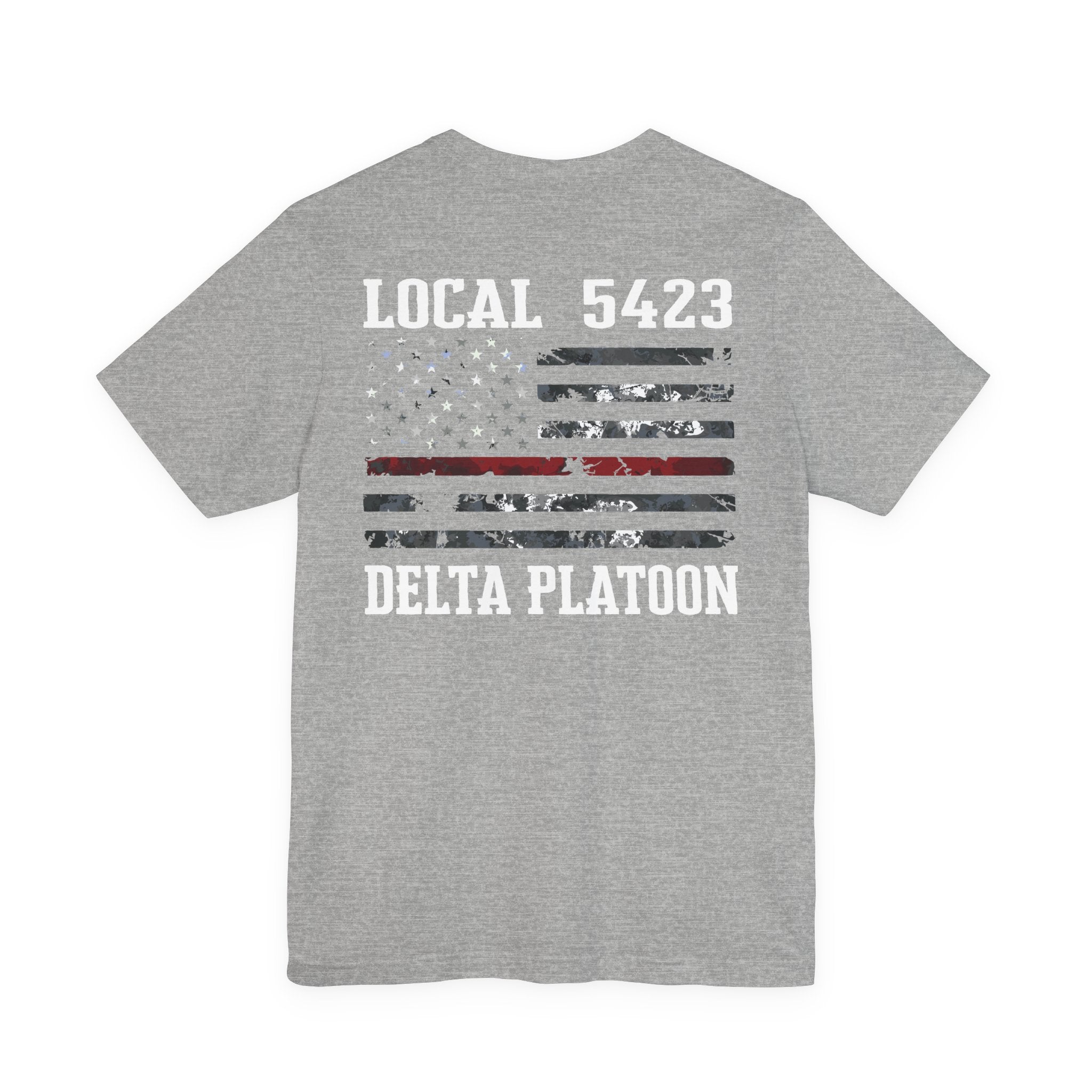 Manheim Township Local Delta Platoon Local white - Bella+Canvas Soft Unisex Tee