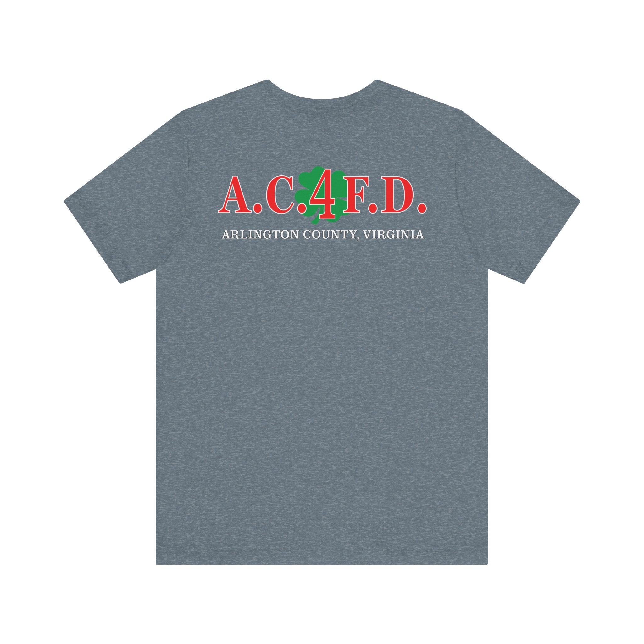 Station 4 Clover on front and back - Bella+Canvas Soft Unisex Tee