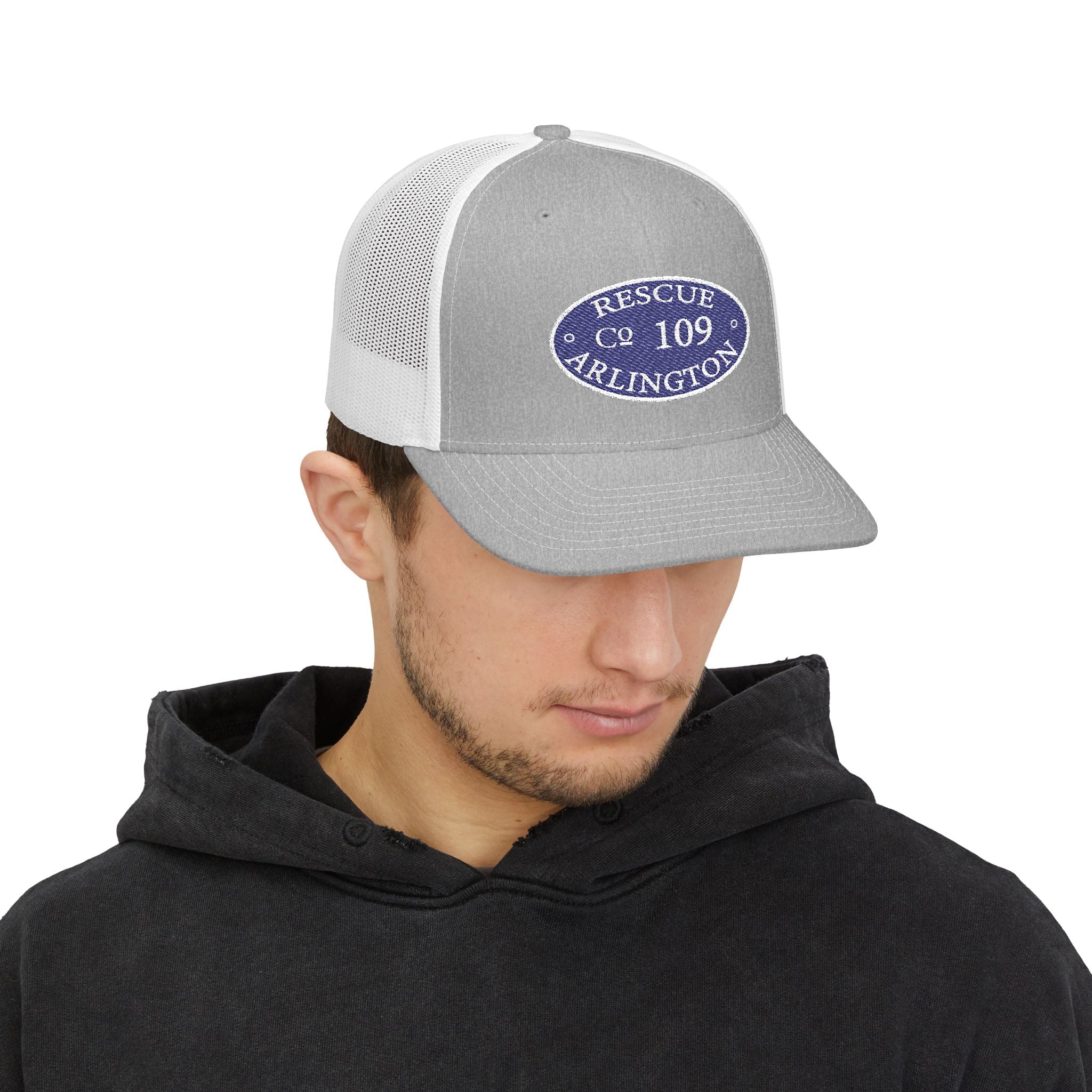 Arlington Engine 9 Circle Patch - (Richardson 112 Style Hat) Snapback Trucker