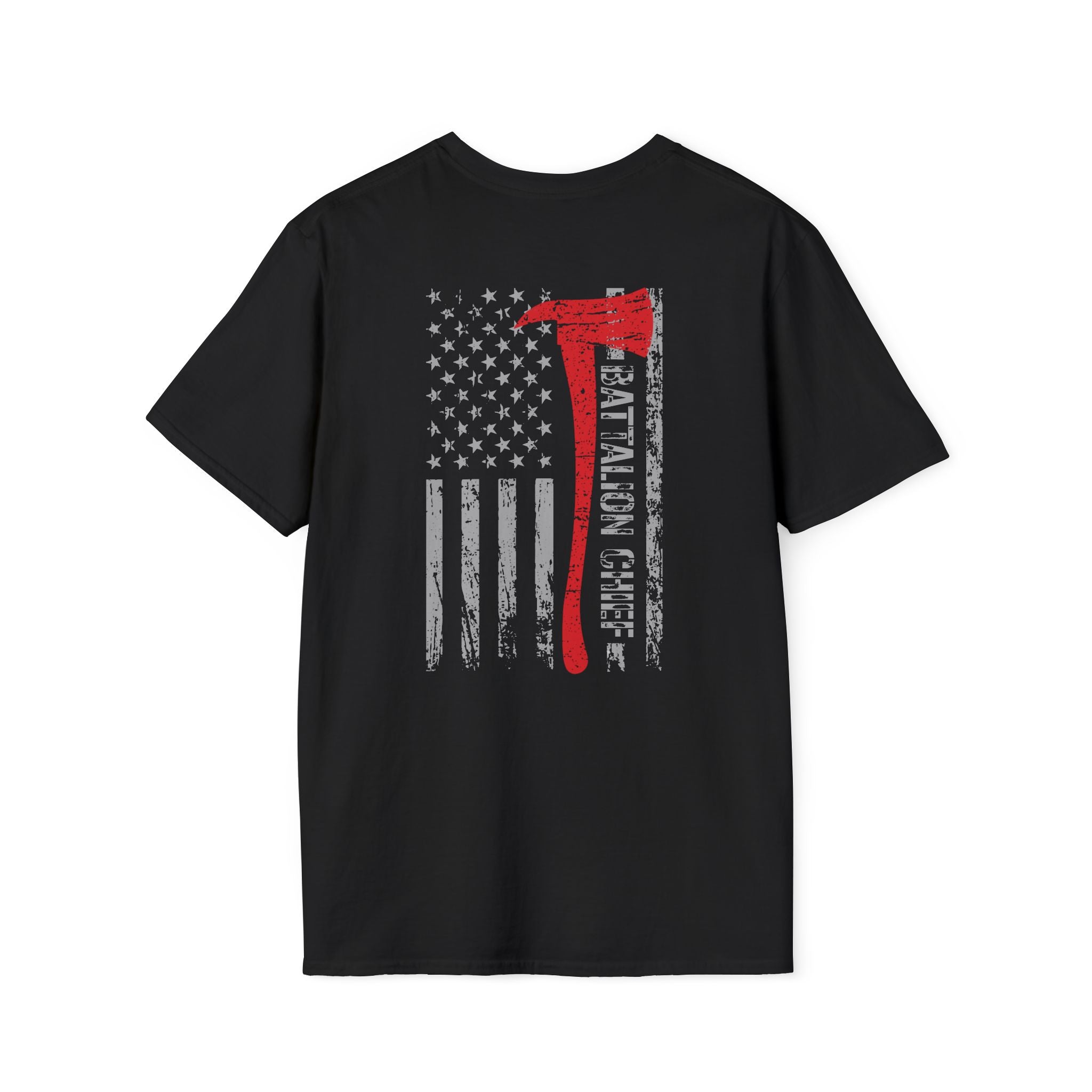 Battalion Chief US Flag - Unisex Softstyle T-Shirt