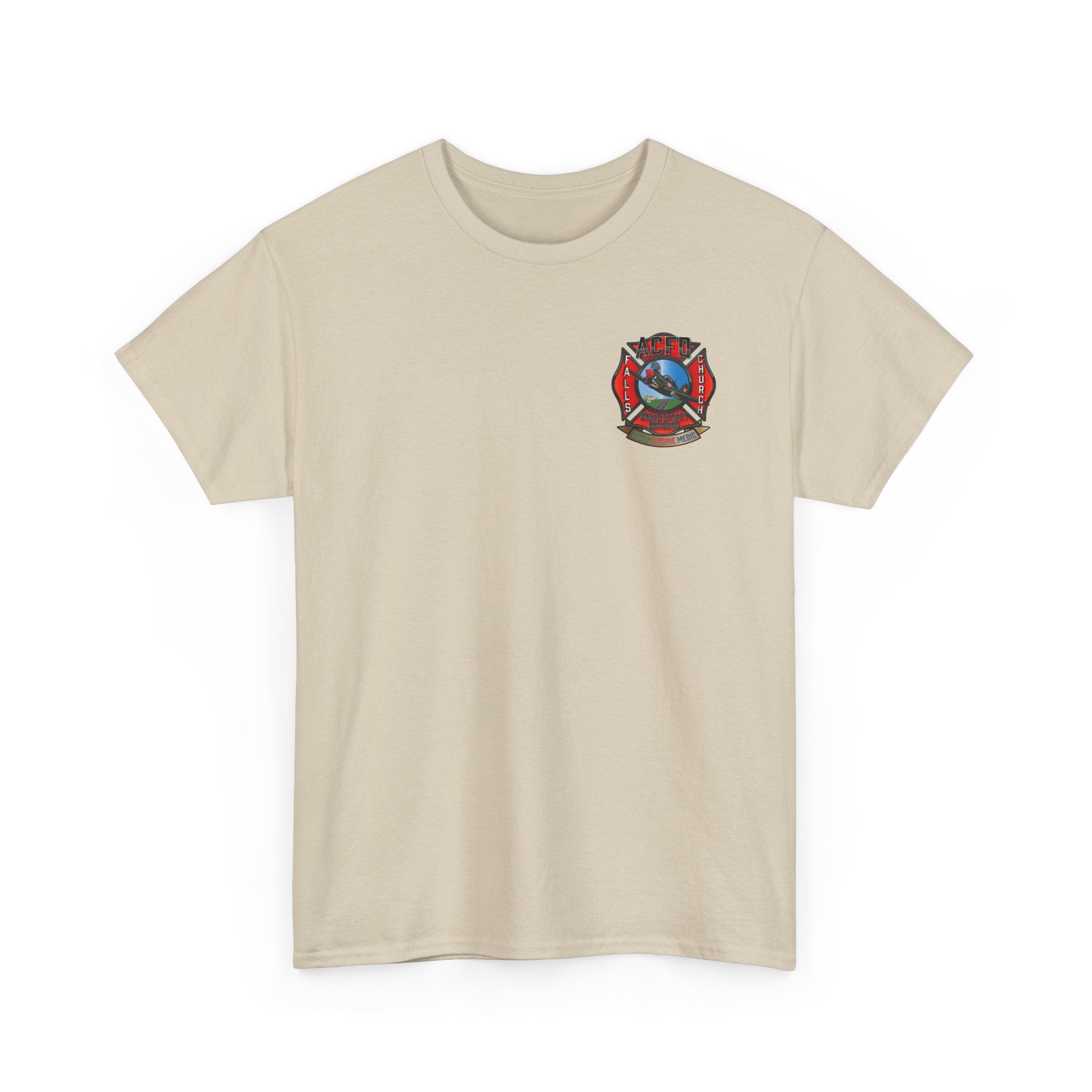 Station 6 Falls Church Apparatus -Heavy Cotton Unisex Tee -