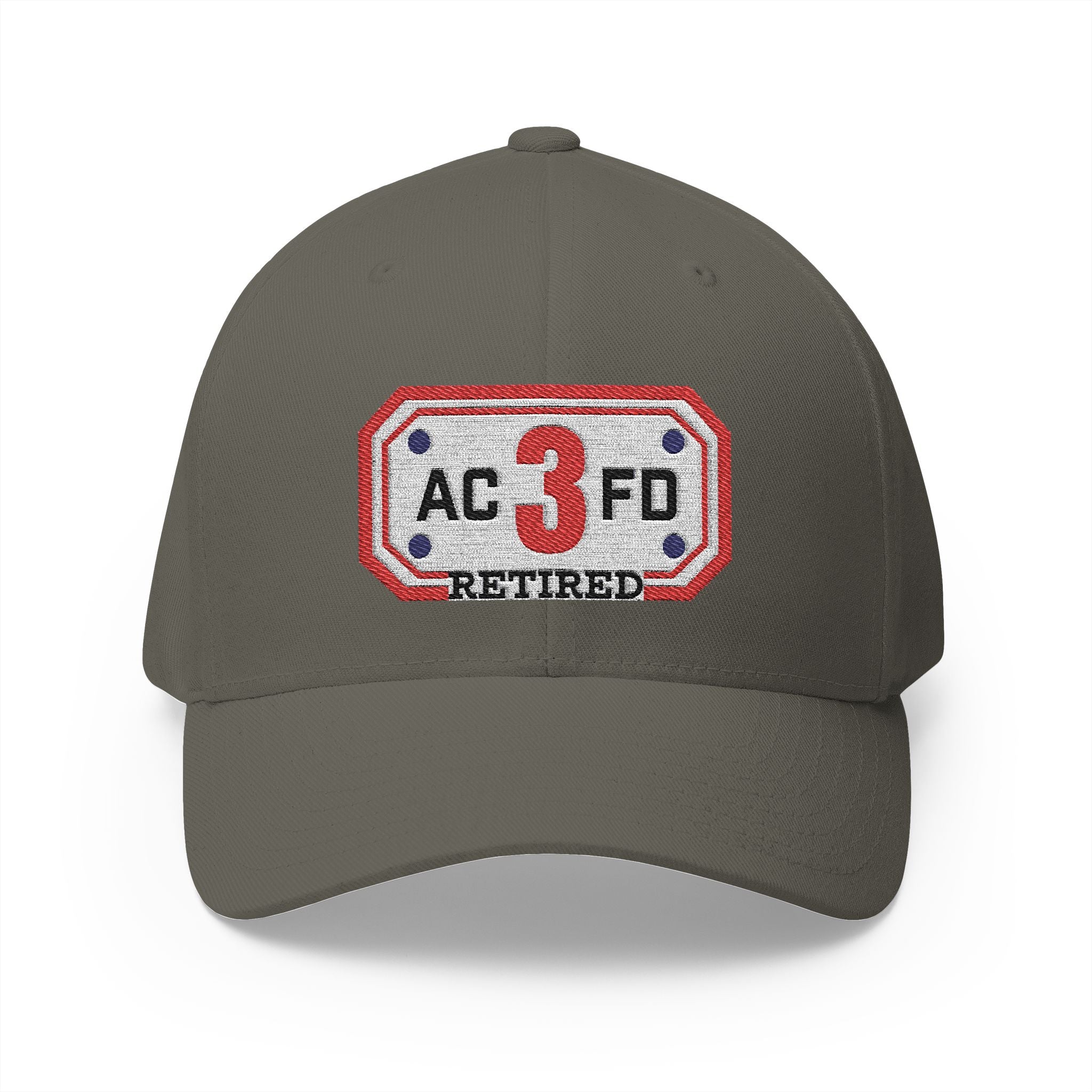 Retired Arlington Engine 3 - FLEXFIT Closed-Back Structured Cap (Embroidery)