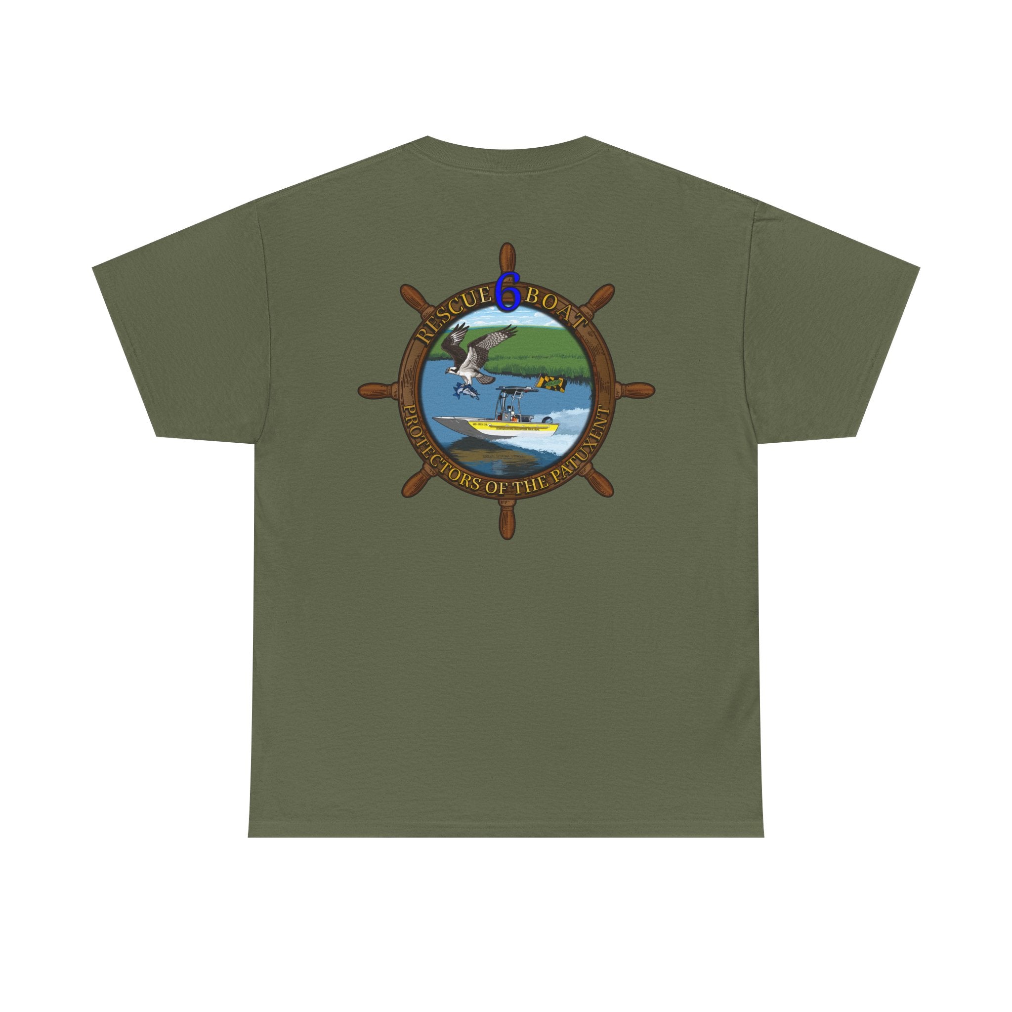 Huntingtown Vol. Fire Boat 6 - Heavy Cotton Unisex Tee