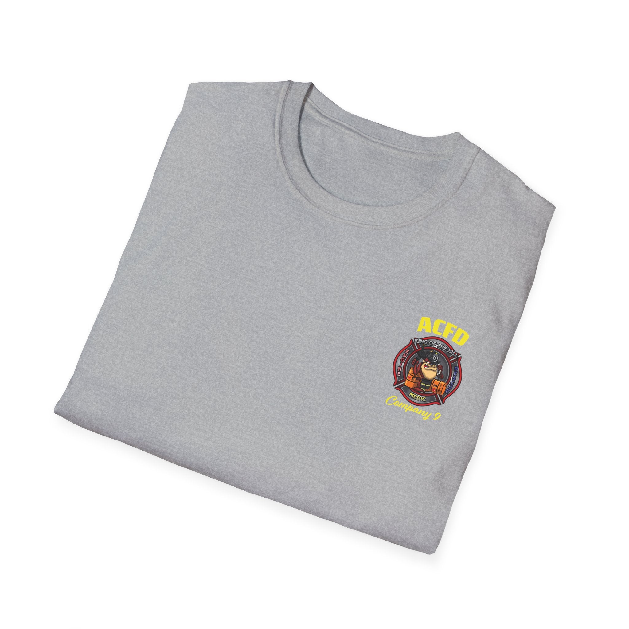 Station 9 Taz Front / Officer Rescue 9 back - Gildan Soft Cotton Softstyle T-Shirt