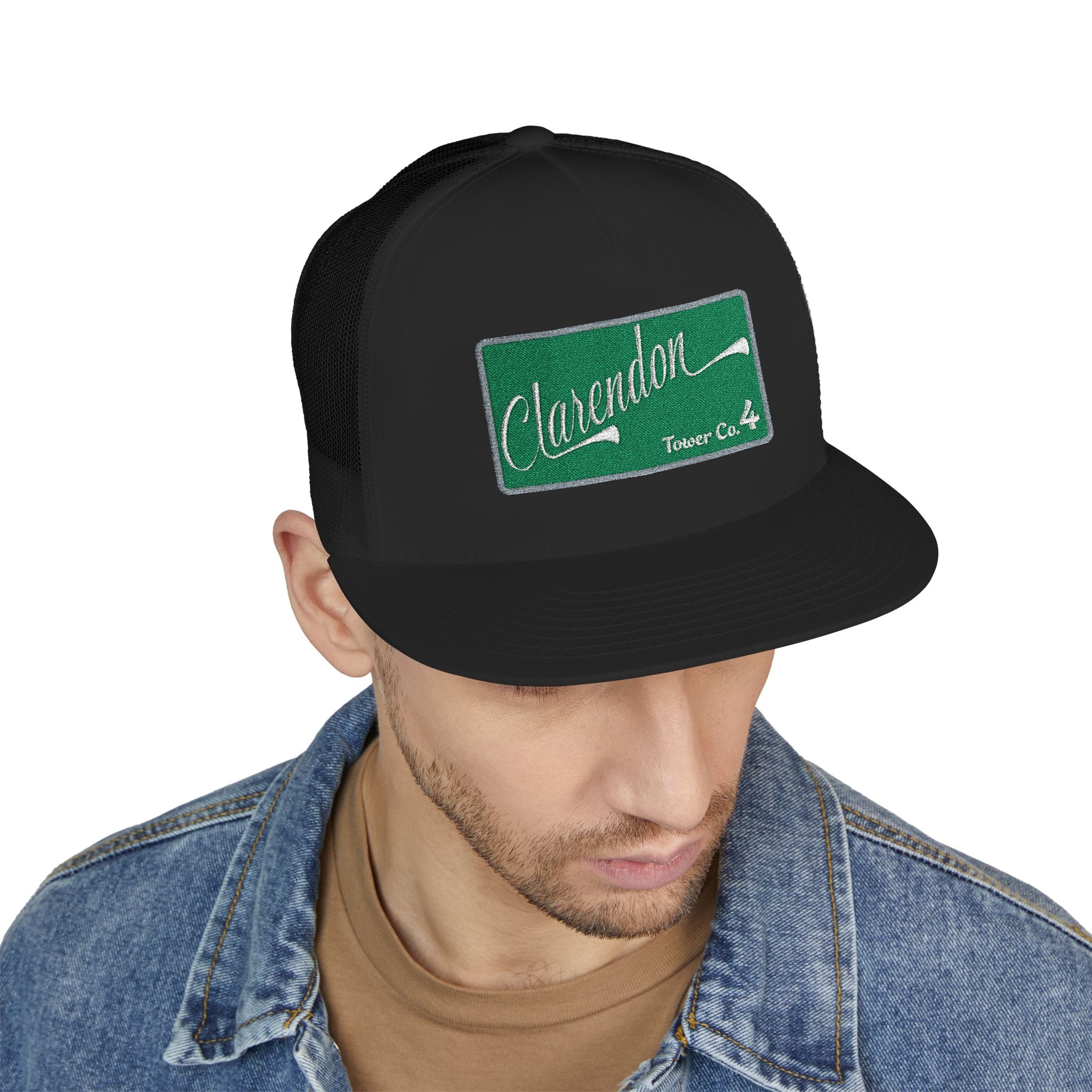 Arlington Clarendon Tower 4  - 5 Panel Trucker Cap (Embroidery)