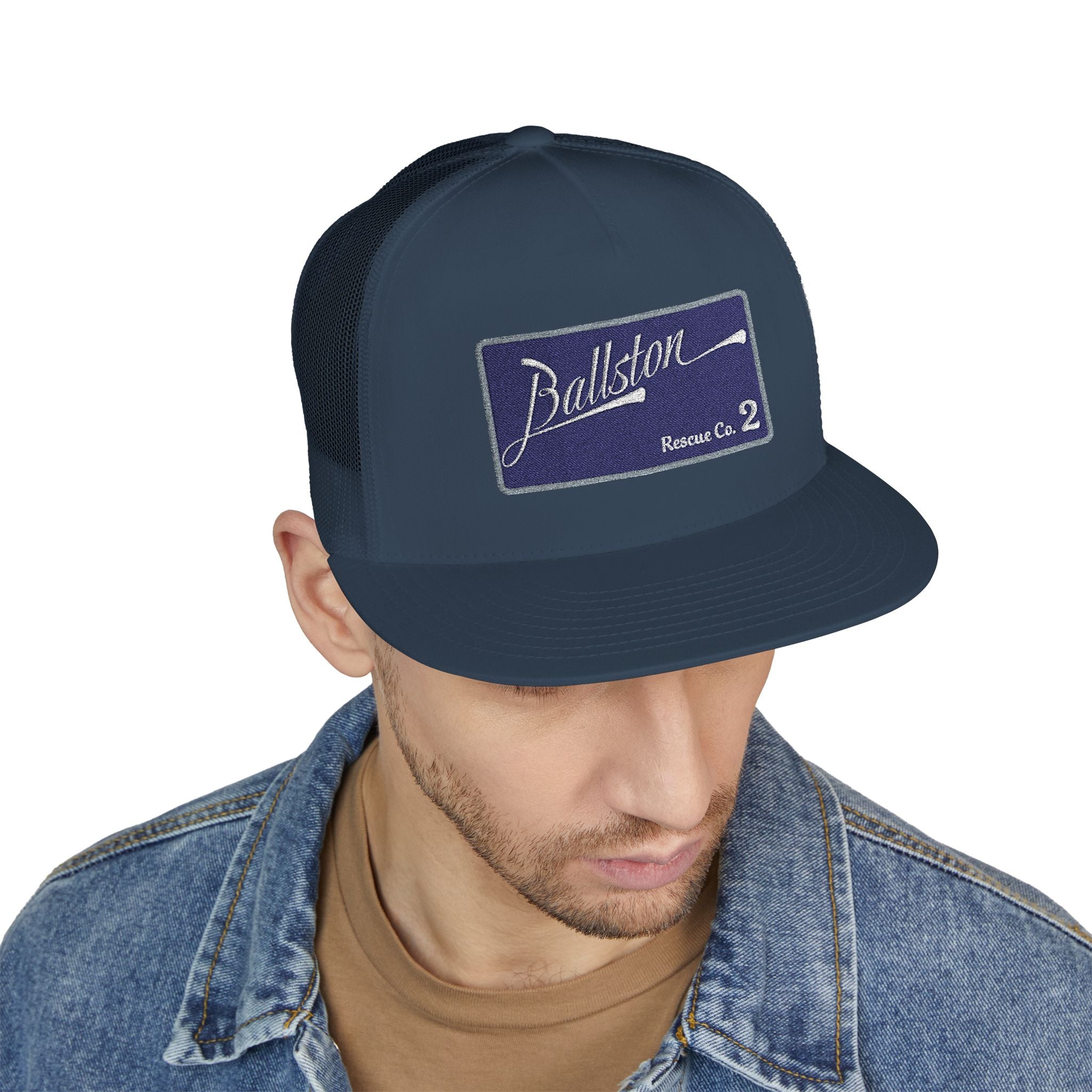 Arlington Ballston Rescue Co. 2  - 5 Panel Trucker Cap (Embroidery)