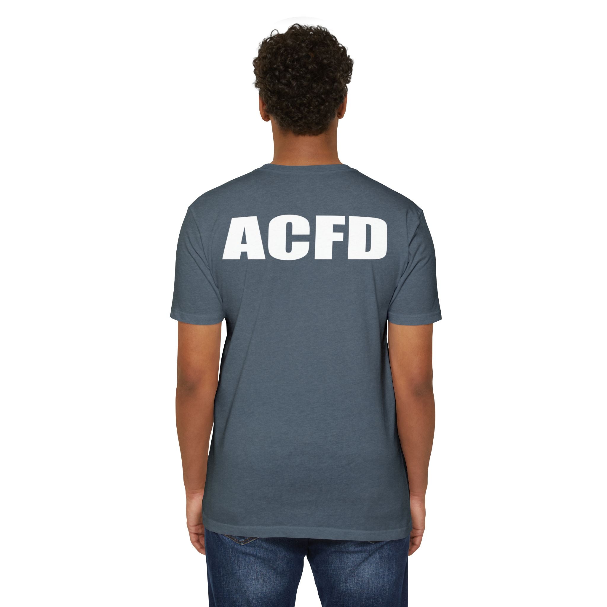 ACFD Firefighter - 60% cotton / 40% polyester Unisex CVC Jersey T-shirt