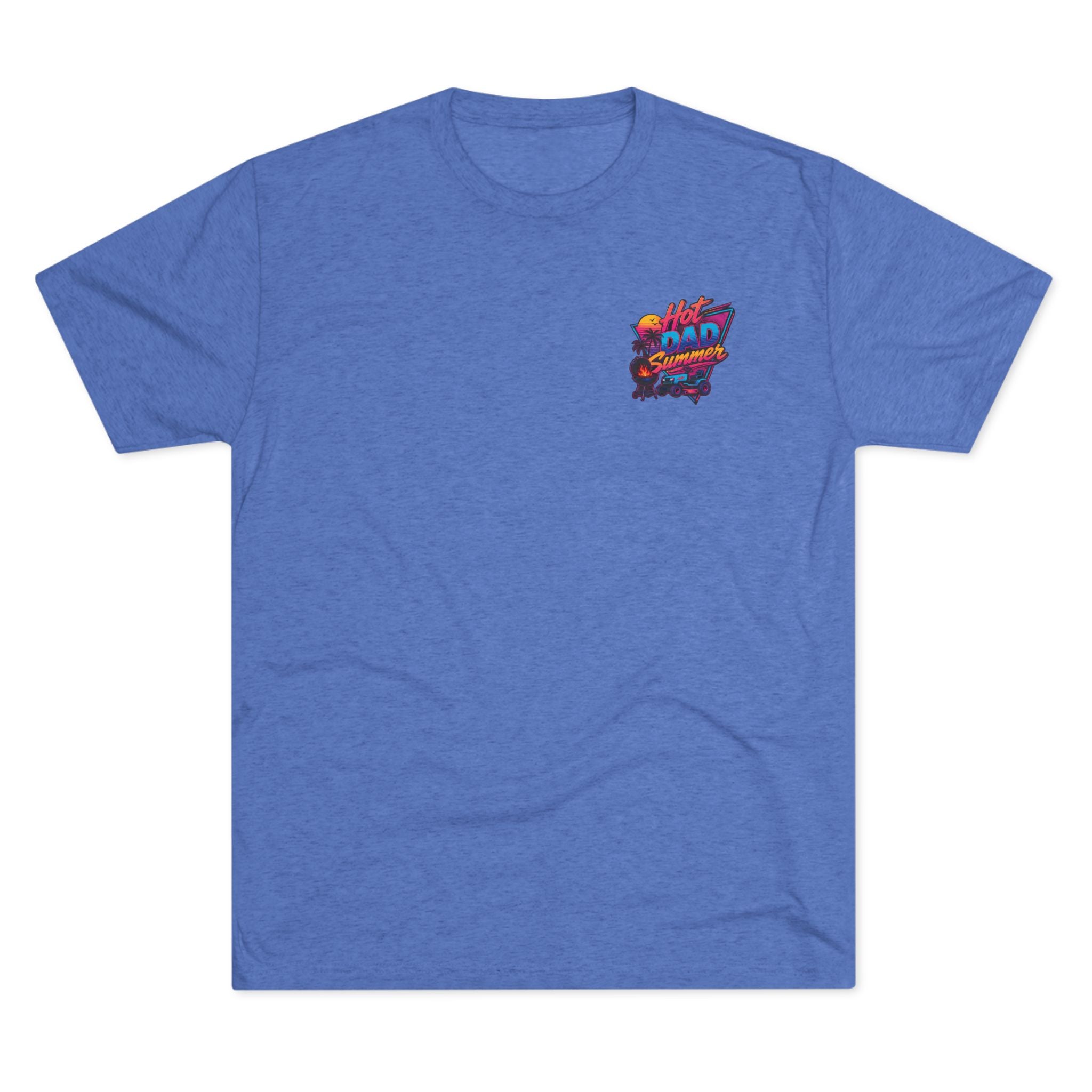 Hot Dad Summer Rock Shirt - NextLevel Tri-Blend Crew Tee