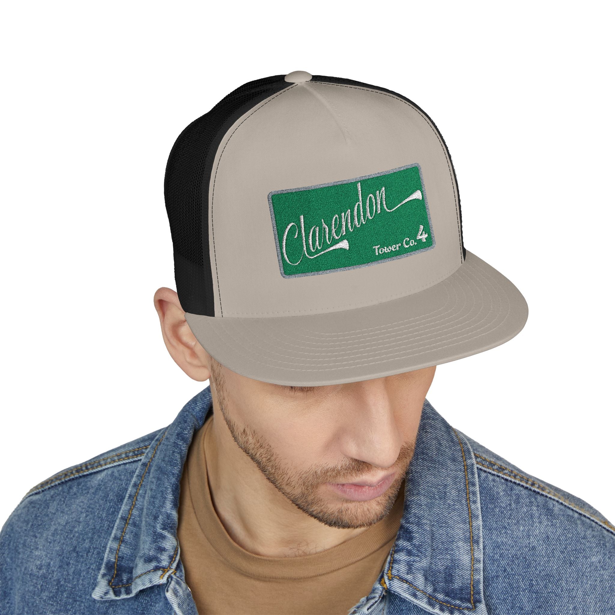 Arlington Clarendon Tower 4  - 5 Panel Trucker Cap (Embroidery)