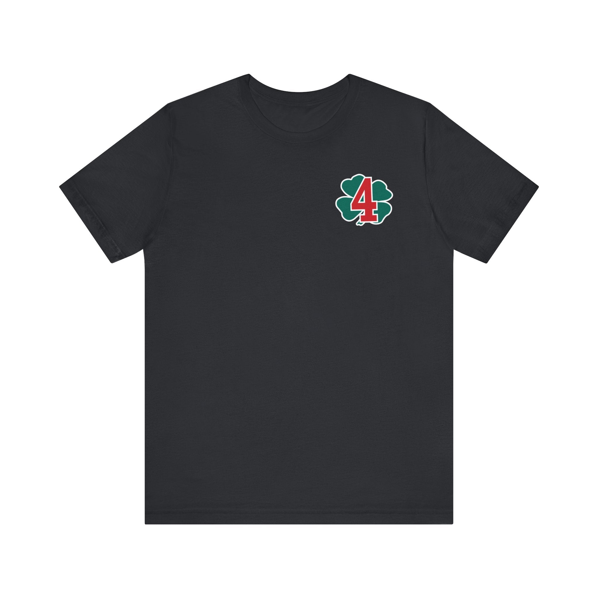 Station 4 Clover on front and back - Bella+Canvas Soft Unisex Tee