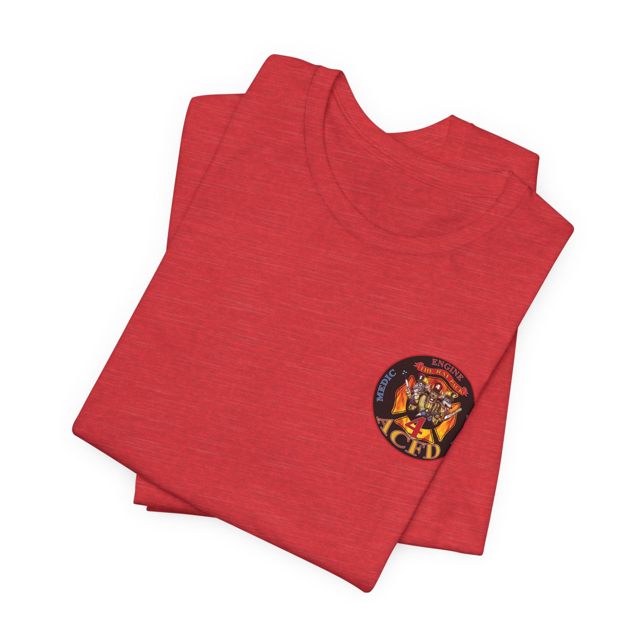 Station 4 RatPack Front AC4FD Back - Bella+Canvas Soft Unisex Tee