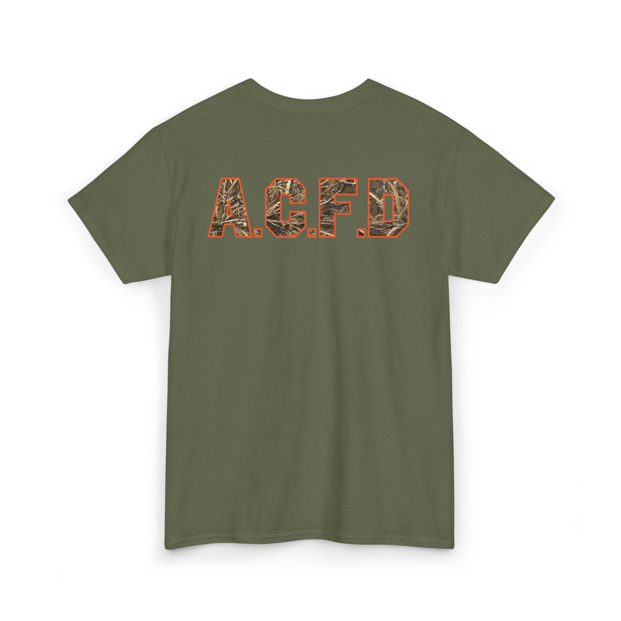 Heavy Cotton Unisex Tee - Arlington Camo Deer Hunter