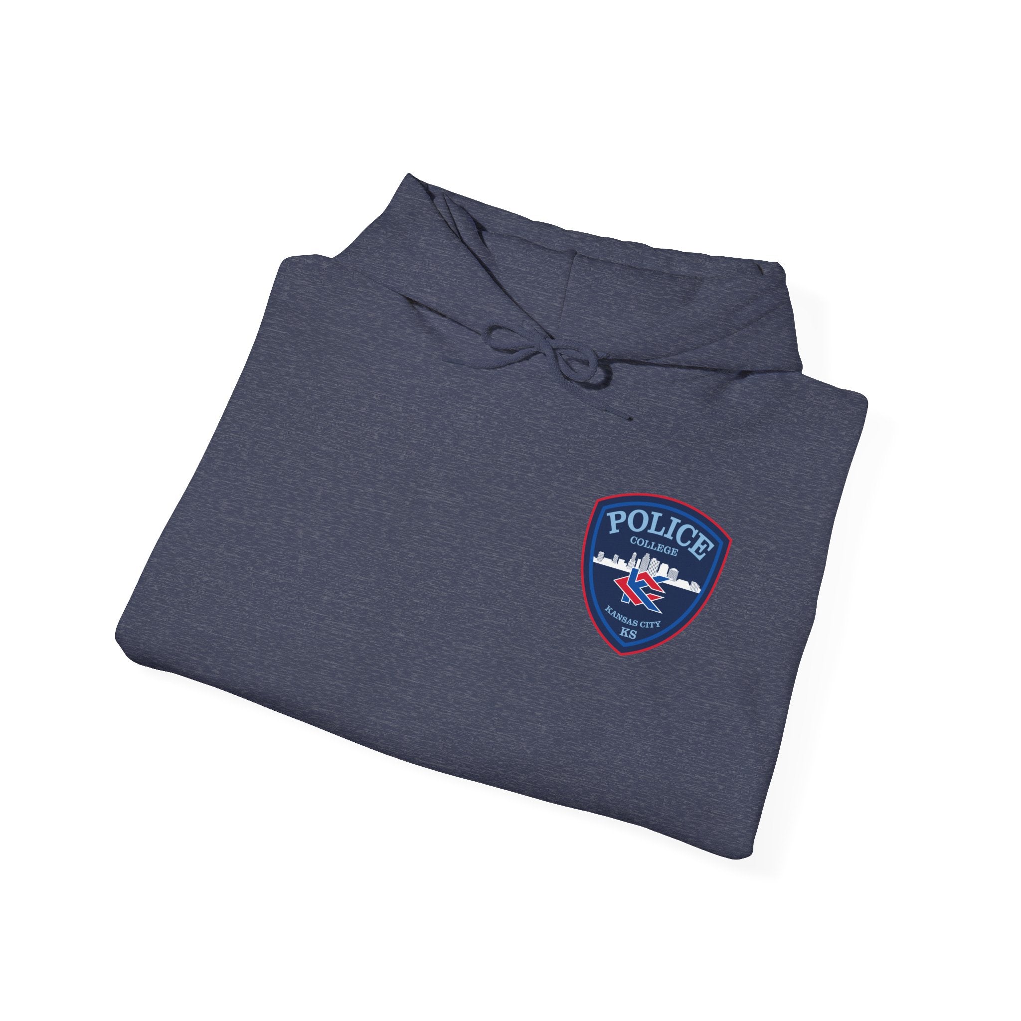 Kansas City College Police Blue Patch - Unisex Heavy Blend™ Hooded Sweatshirt