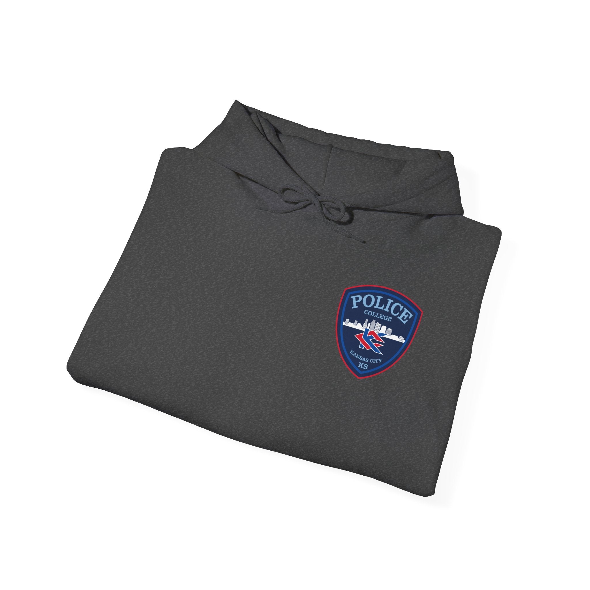 Kansas City College Police Blue Patch - Unisex Heavy Blend™ Hooded Sweatshirt