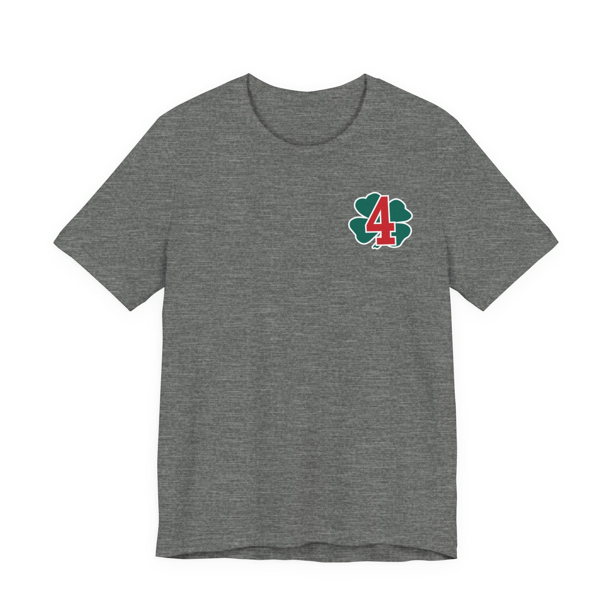 Station 4 Clover on front and back - Bella+Canvas Soft Unisex Tee