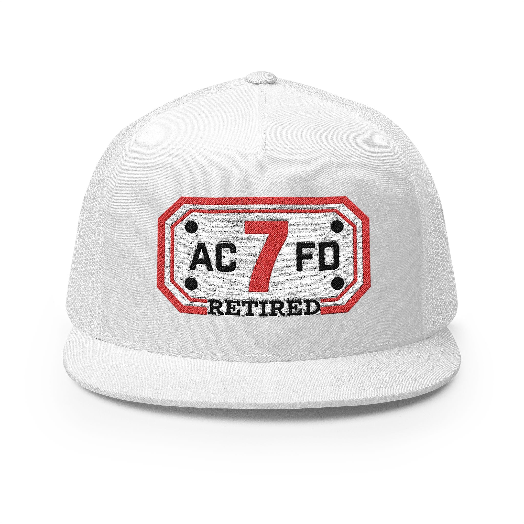 Retired Arlington Engine 7 - 5 Panel Trucker Cap (Embroidery)