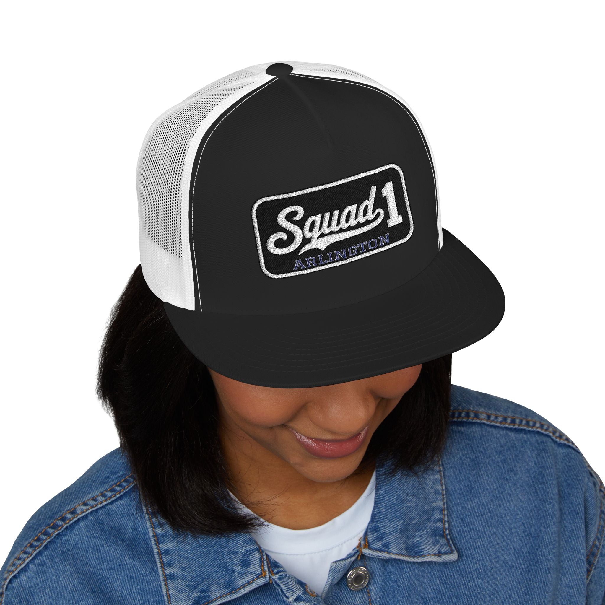 Arlington Squad 1 - 5 Panel Trucker Cap (Embroidery)
