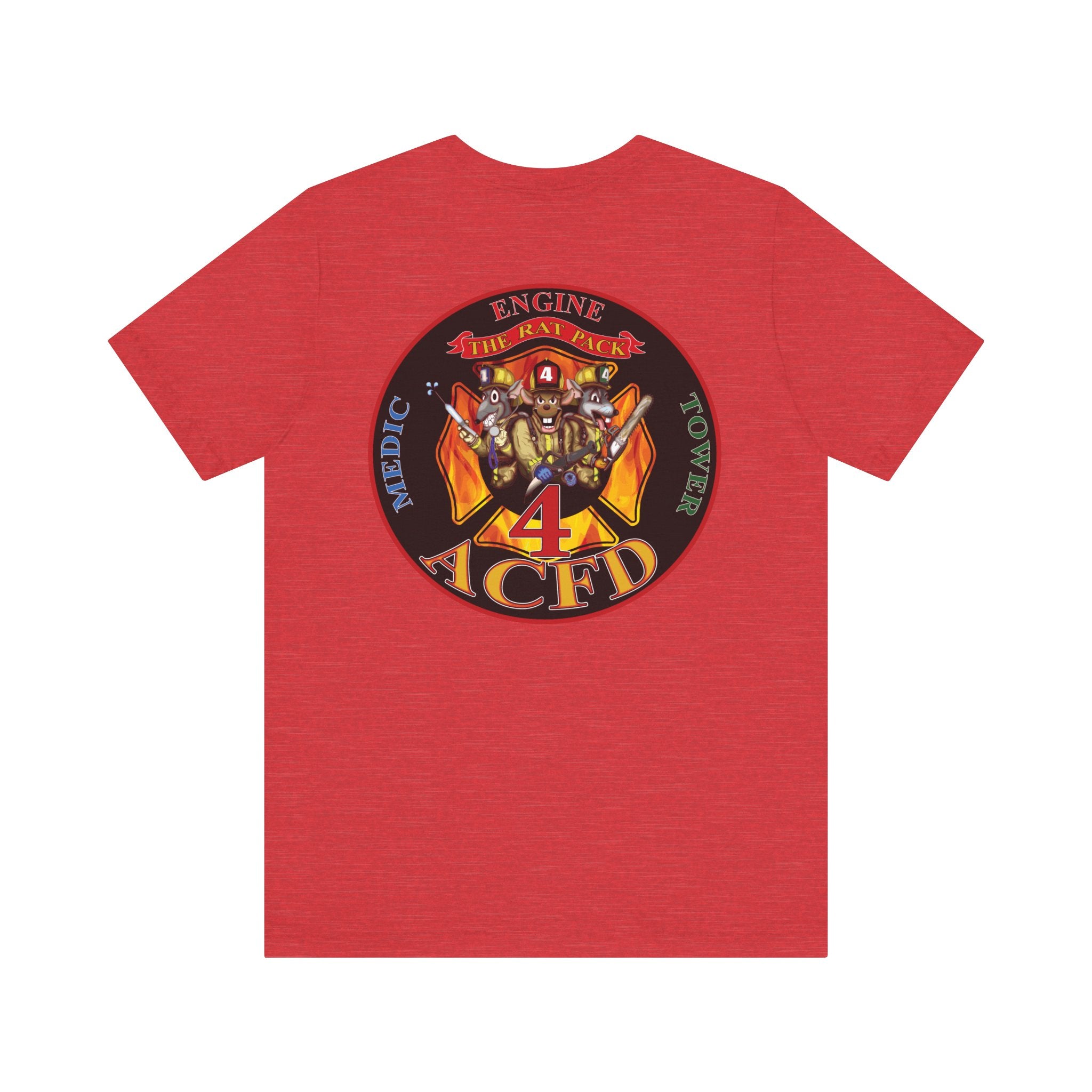Station 4 RatPack on Back - Bella+Canvas Soft Unisex Tee