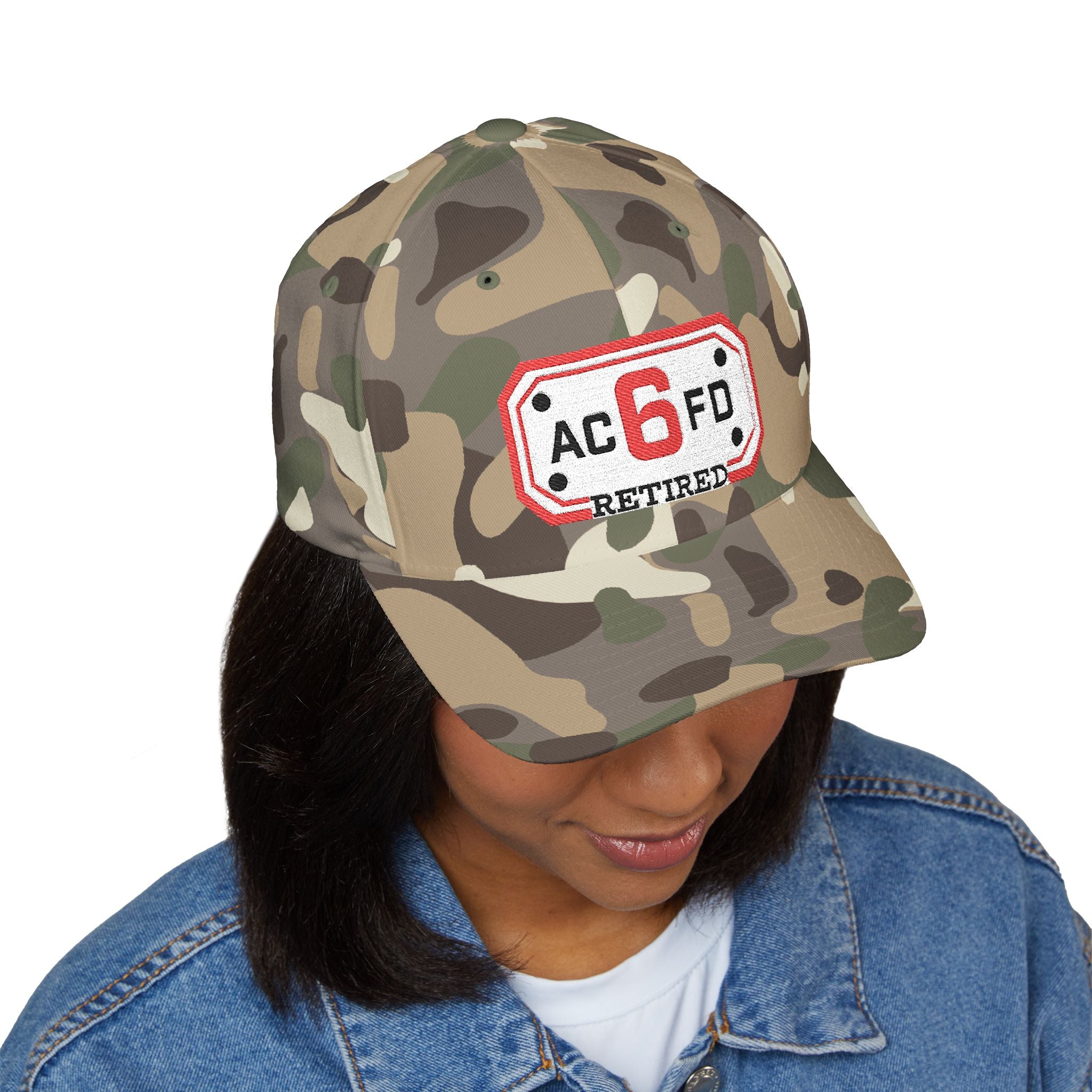 Retired Arlington Engine 6 - FLEXFIT Closed-Back Structured Cap (Embroidery)