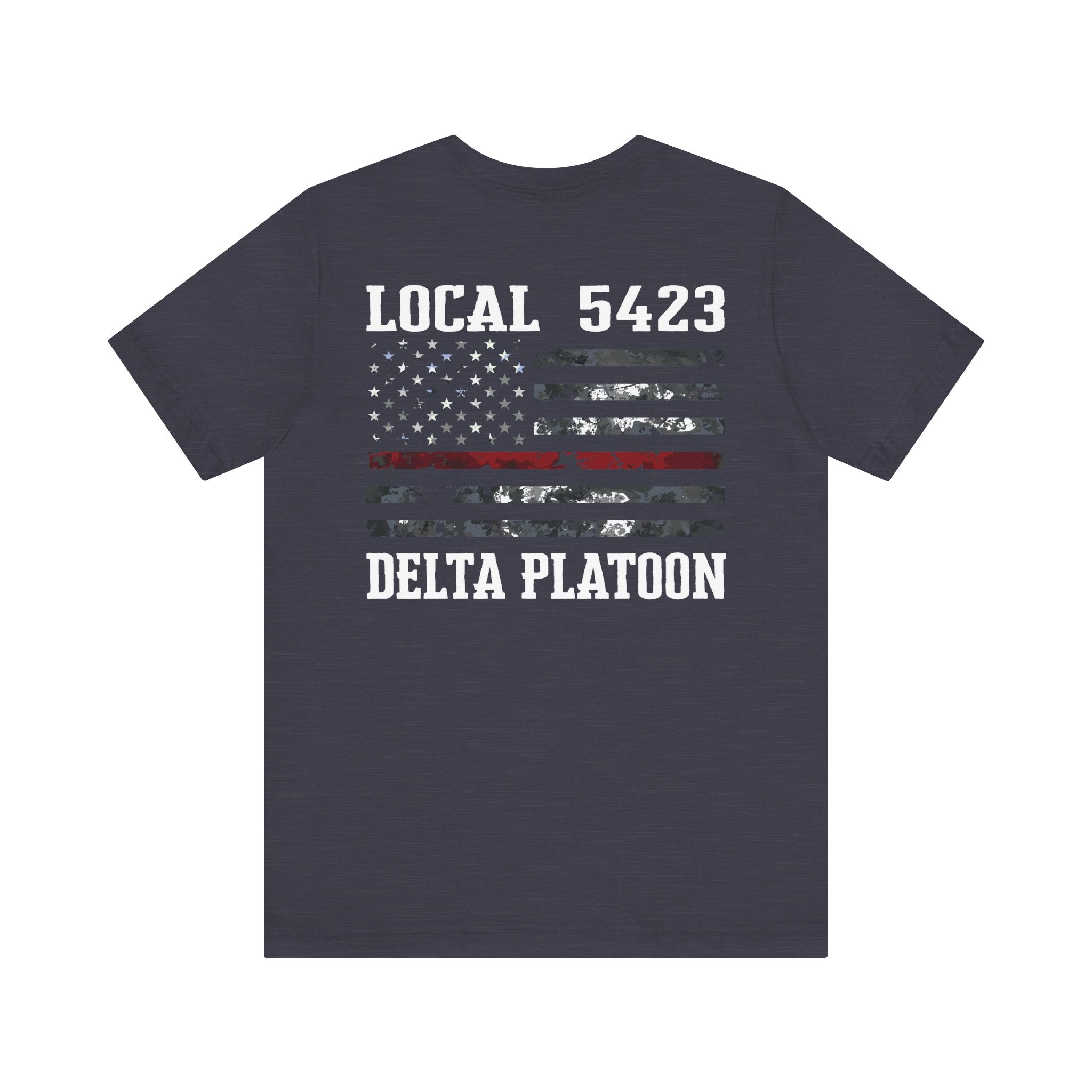 Manheim Township Local Delta Platoon Local white - Bella+Canvas Soft Unisex Tee
