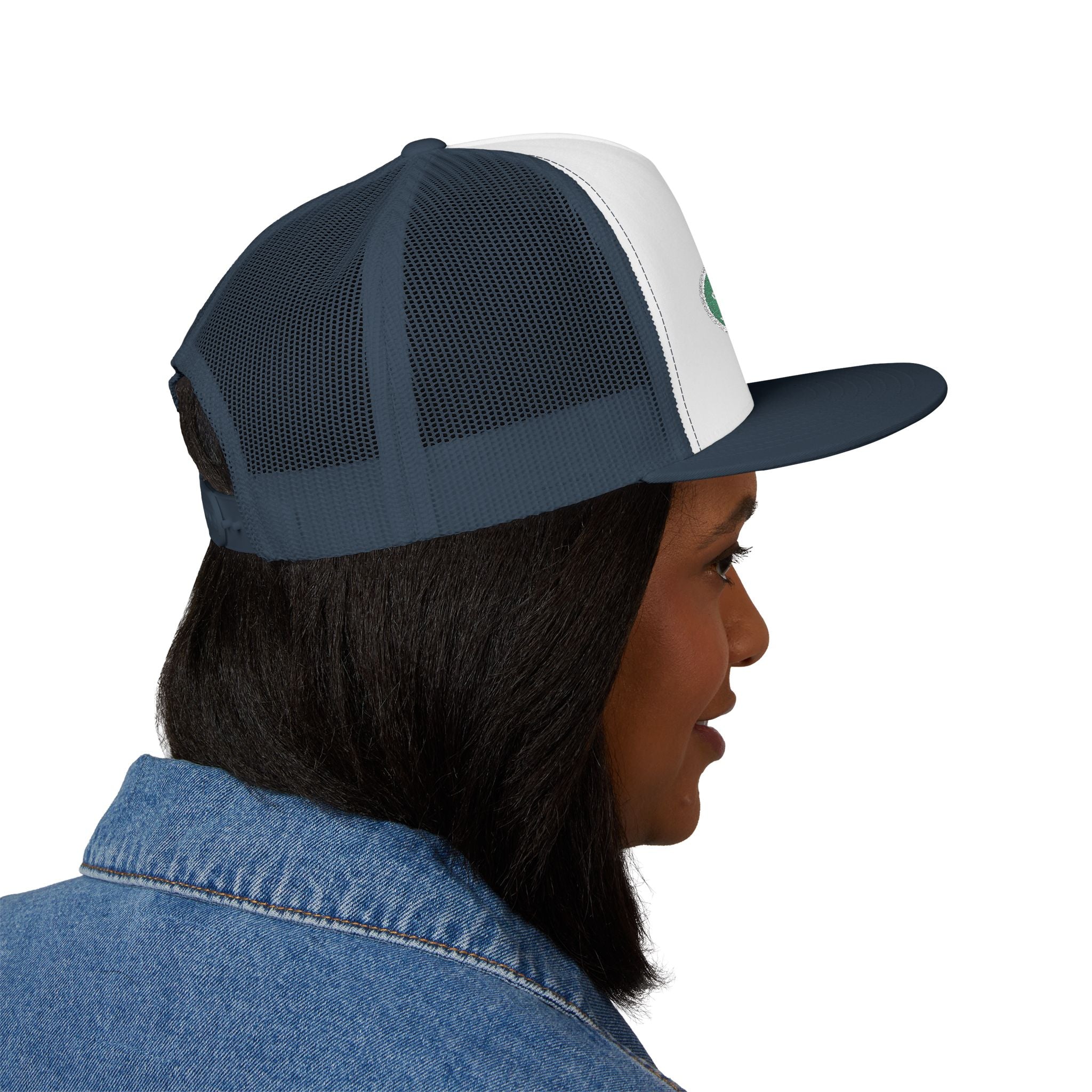 Arlington Truck 6 cirlce patch - 5 Panel Trucker Cap (Embroidery)