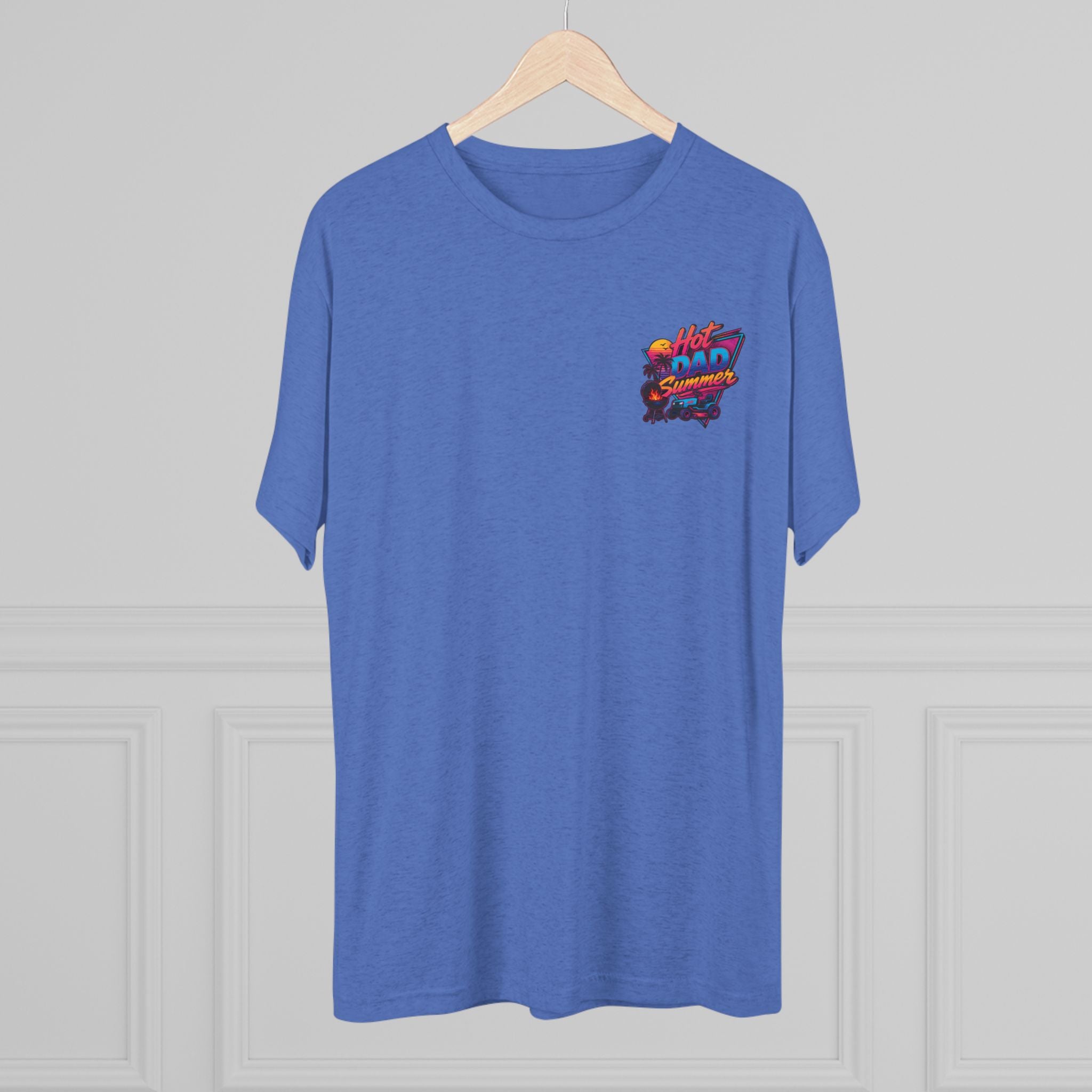 Hot Dad Summer Rock Shirt - NextLevel Tri-Blend Crew Tee