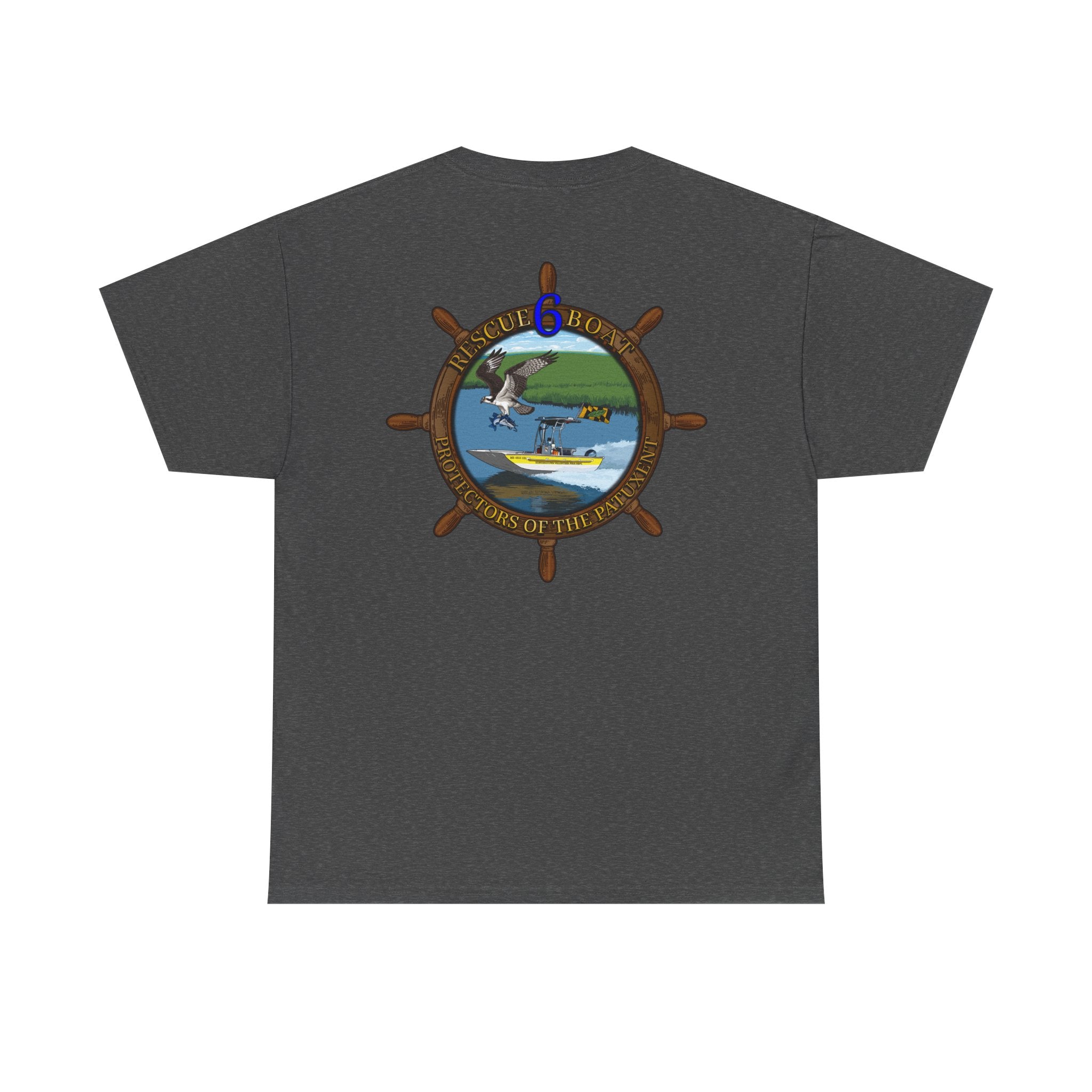 Huntingtown Vol. Fire Boat 6 - Heavy Cotton Unisex Tee