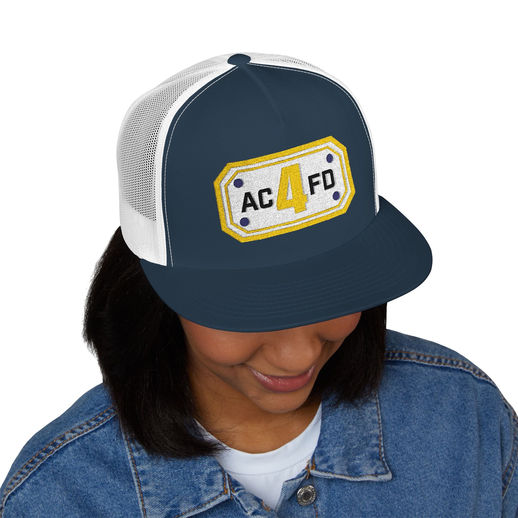 Arlington Medic 4 (requested different style hat) - 5 Panel Trucker Cap (Embroidery)
