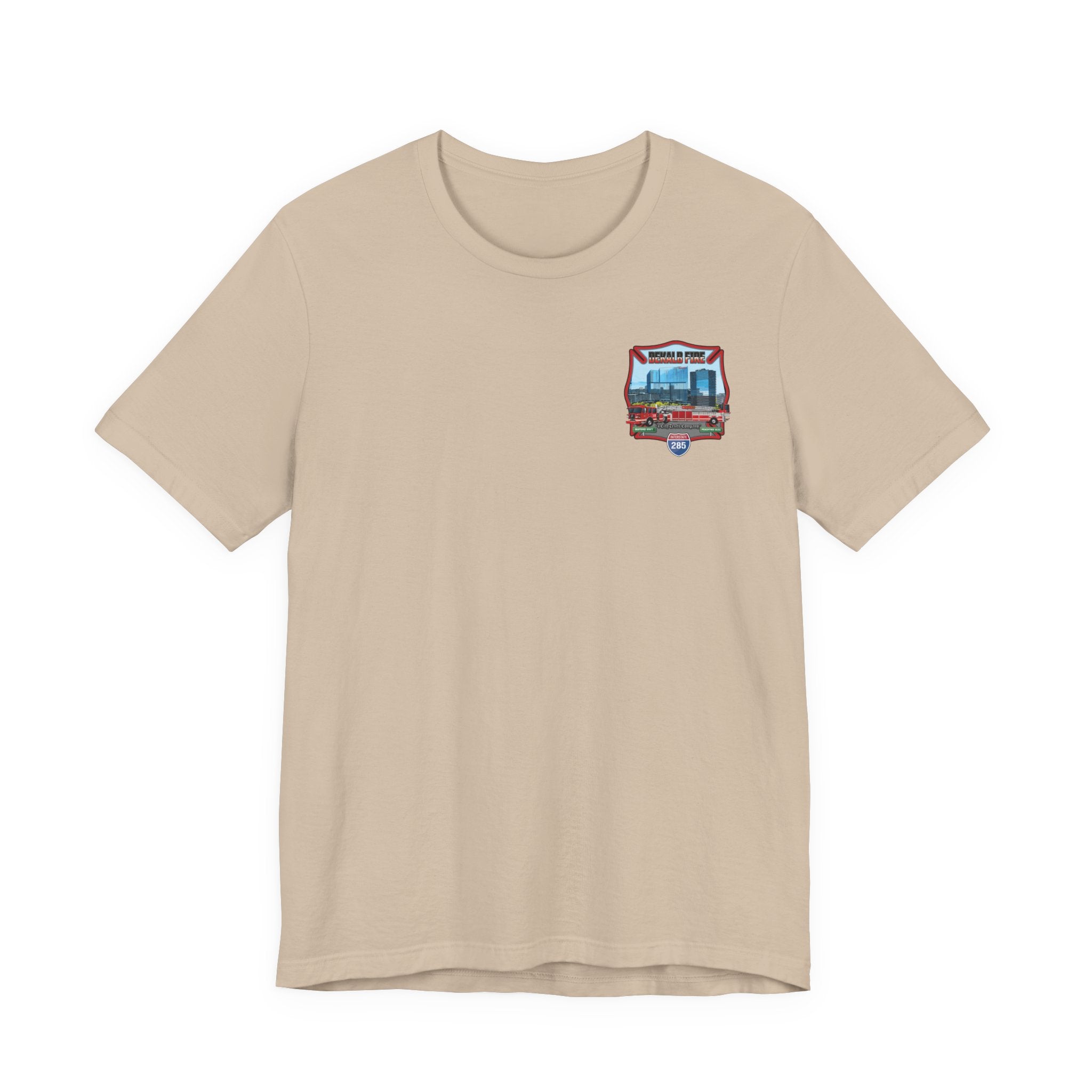 Dekalb County Fire Tiller 18 Rendering - Bella+Canvas Soft Unisex Tee