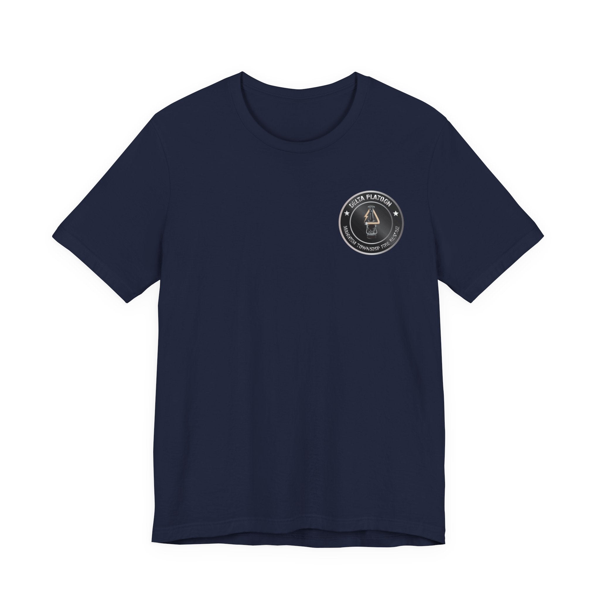 Manheim Township Local Delta Platoon Local white - Bella+Canvas Soft Unisex Tee