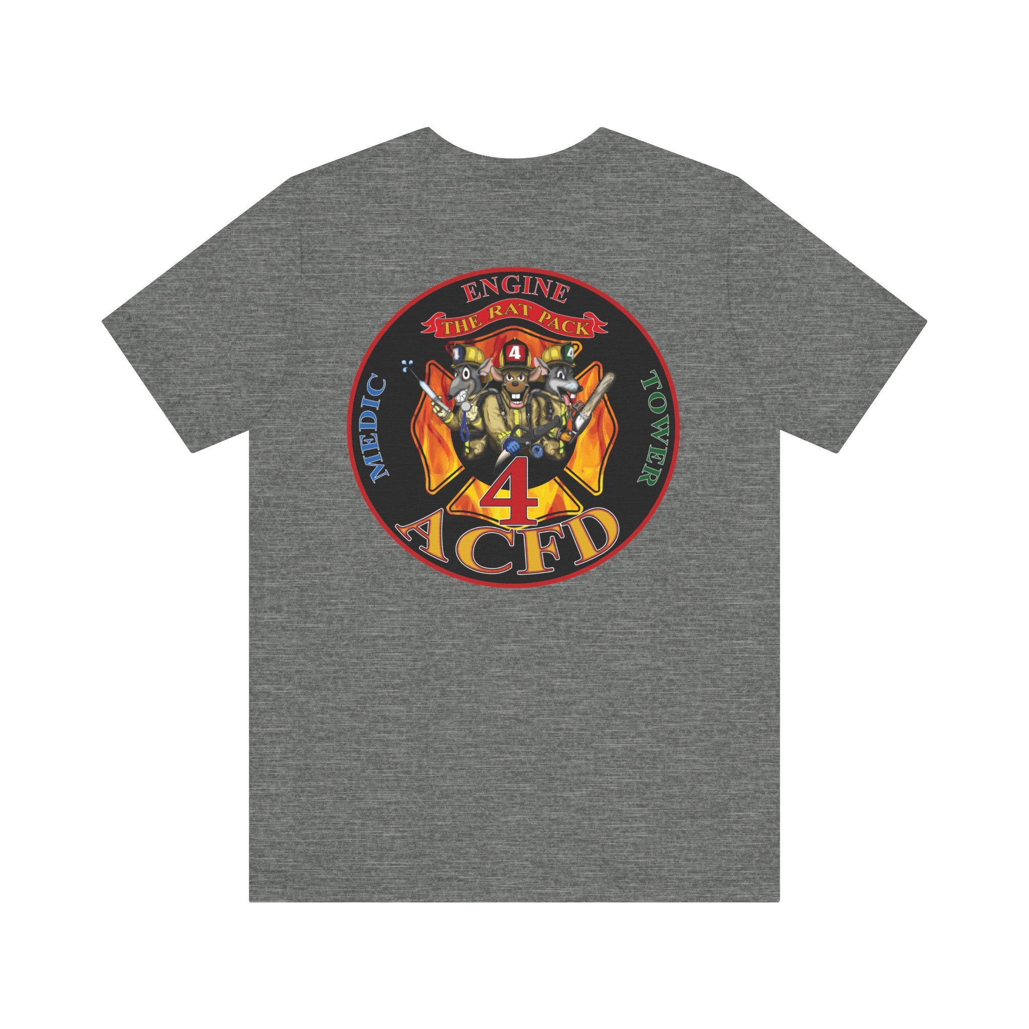 Station 4 RatPack on Back - Bella+Canvas Soft Unisex Tee