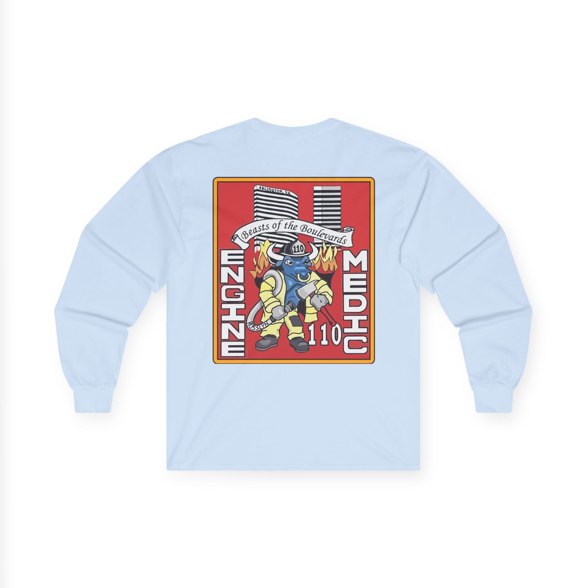 Arlington Station 10 Beast of Blvd (version 2) - Unisex Ultra Cotton Gildan Long Sleeve Tee