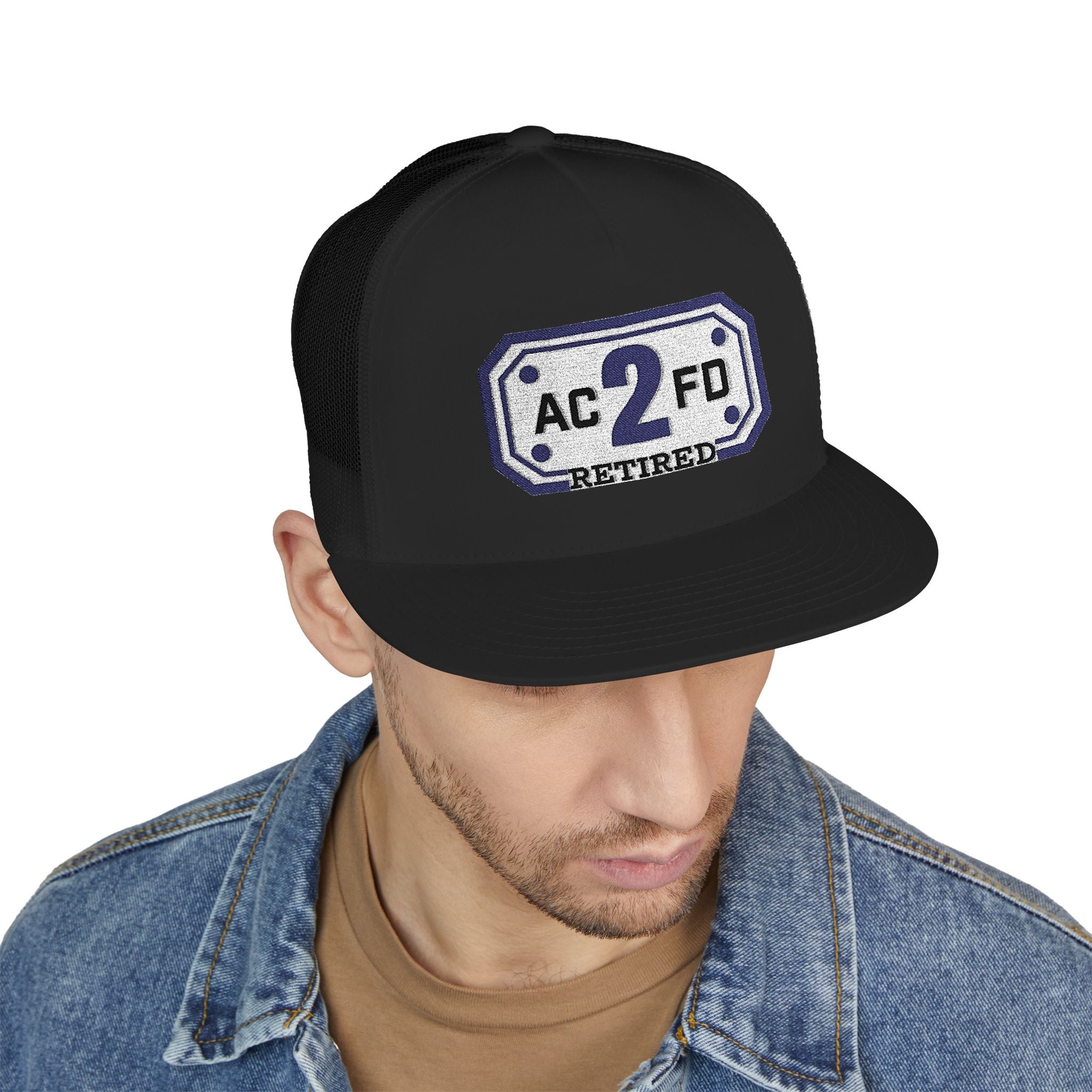 Retired Arlington Rescue 2 - 5 Panel Trucker Cap (Embroidery)