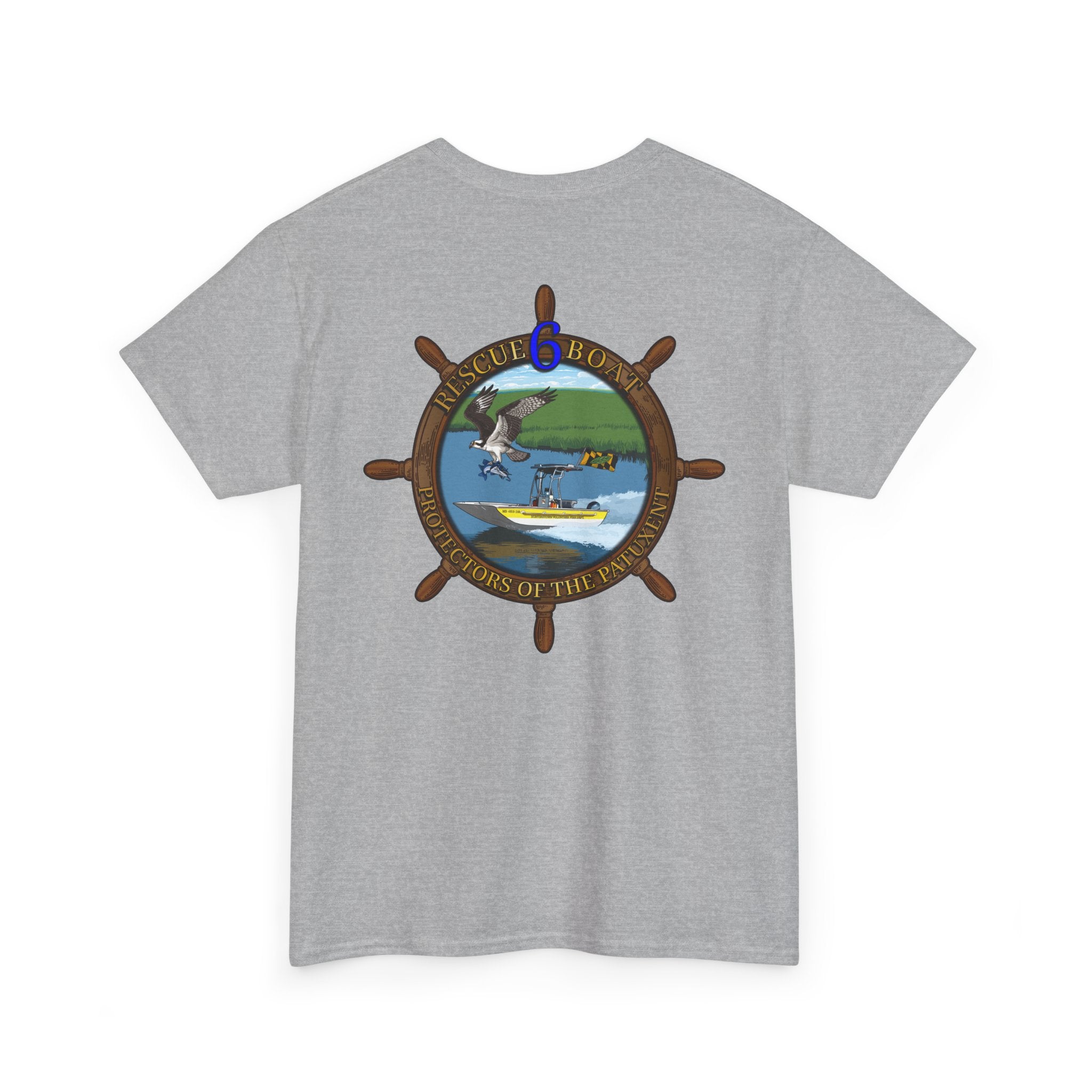 Huntingtown Vol. Fire Boat 6 - Heavy Cotton Unisex Tee