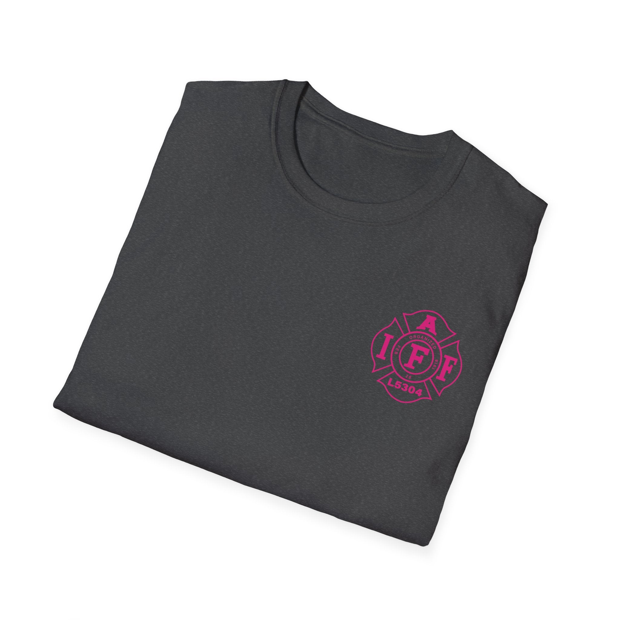 Clarke County Fire Breast Cancer (Portion of Proceeds go to Local 5304) - Gildan Soft Cotton Softstyle T-Shirt