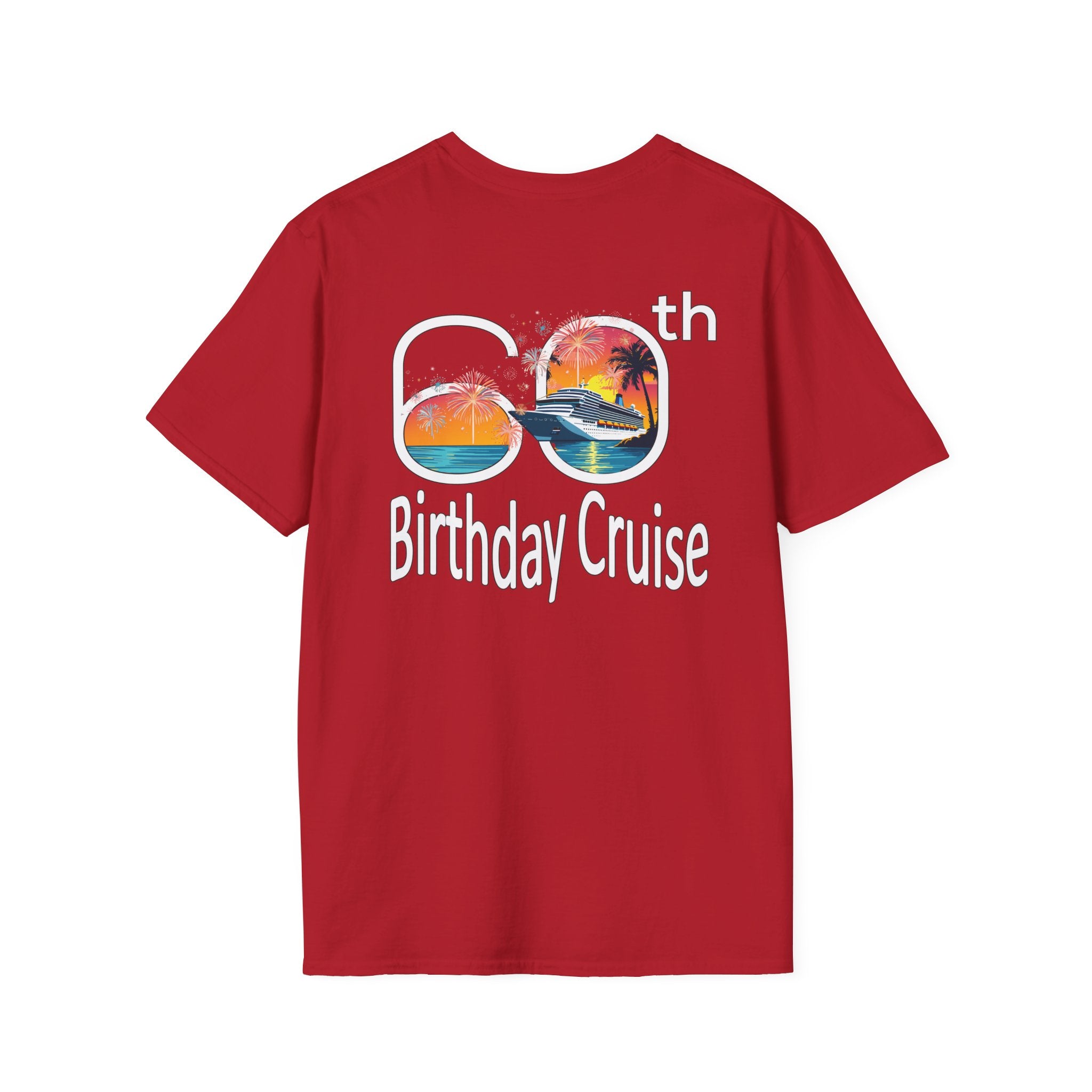 Renee Family Cruise Colorful - Unisex Softstyle Cotton T-Shirt