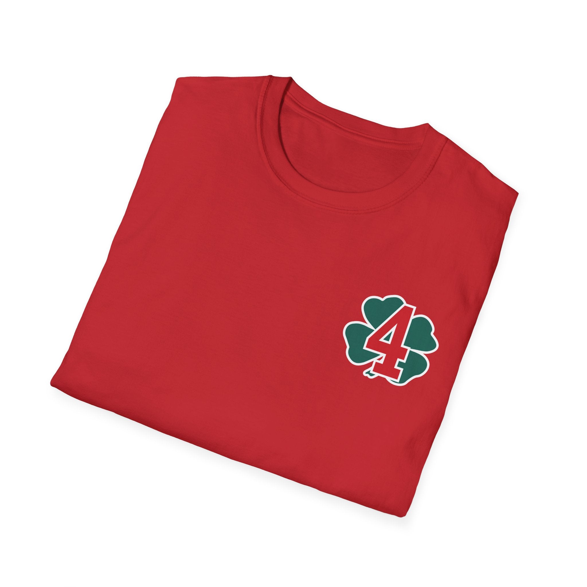 Station 4 Clover front / acfd clover back - Gildan Soft Cotton Softstyle T-Shirt