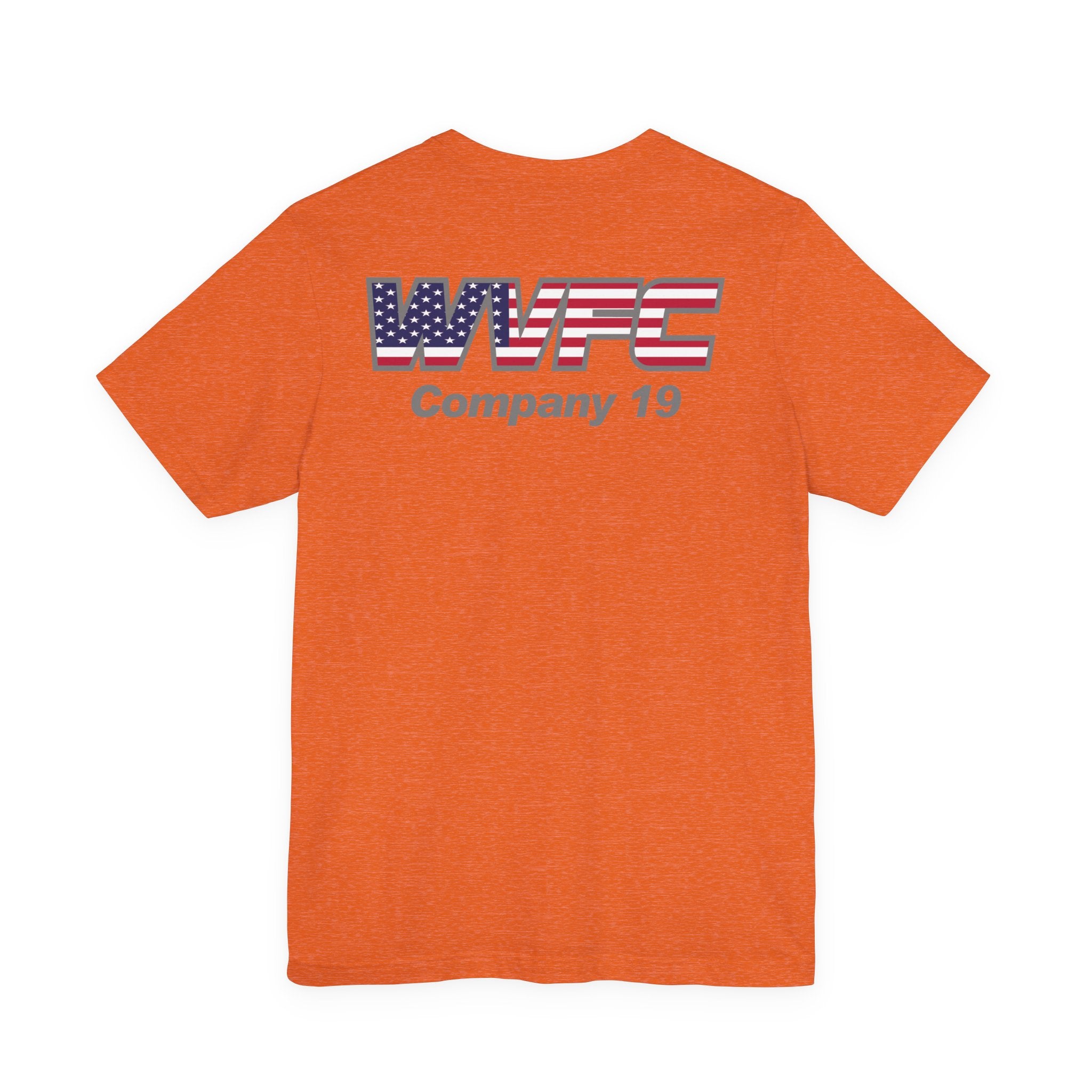 WVFC Goat Logo 2 Version 2 US Flag Gray - Unisex Jersey Short Sleeve Tee